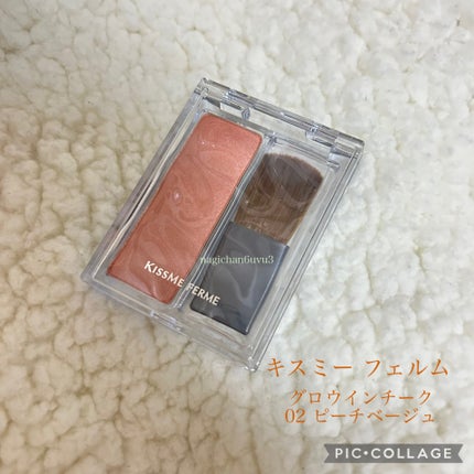 キスミー フェルム グロウインチーク /キスミー/パウダーチークを使ったクチコミ(1枚目)