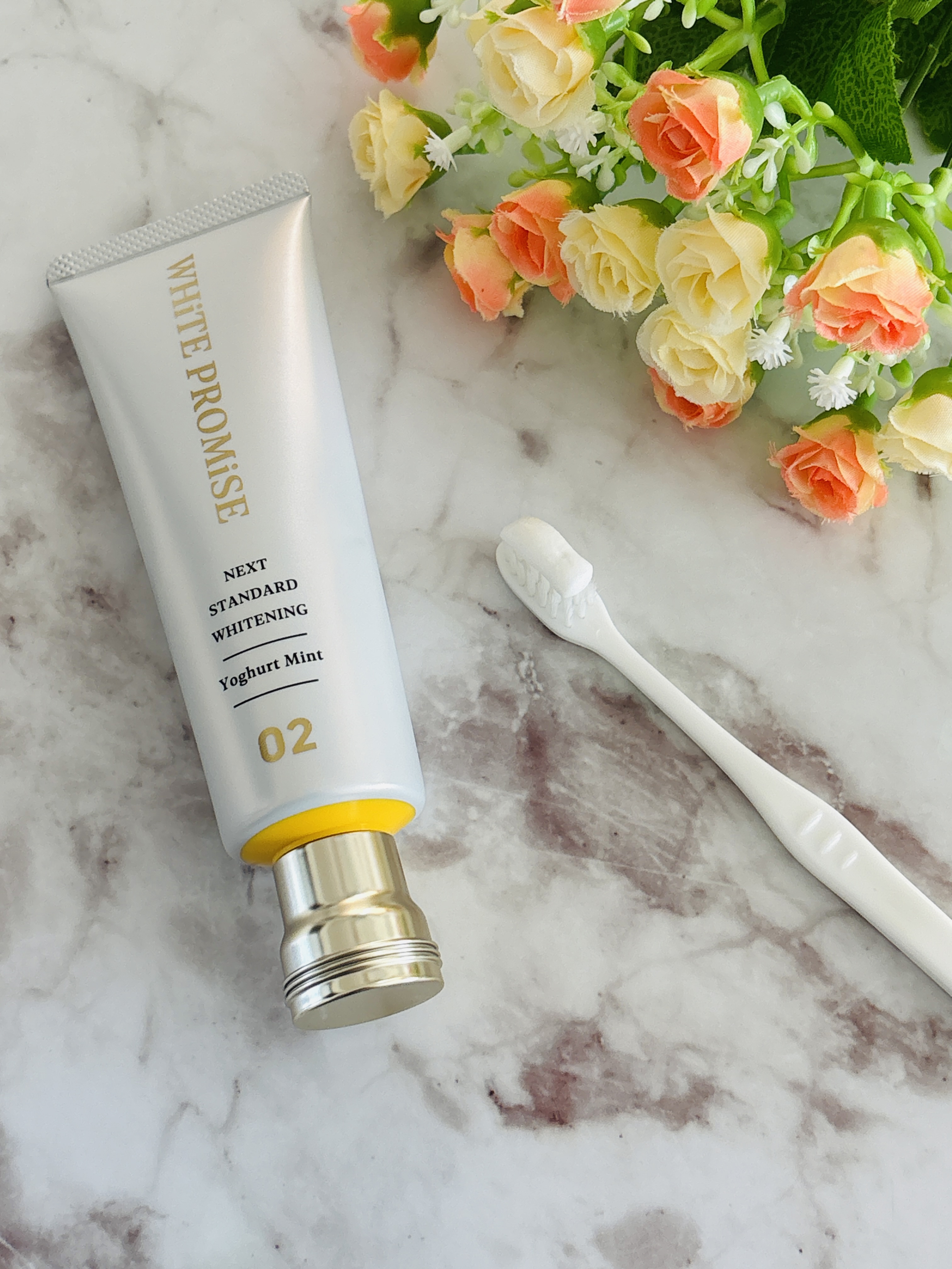 ホワイトプロミス  美白*＋むし歯予防*/WHiTE PROMiSE/歯磨き粉を使ったクチコミ（1枚目）