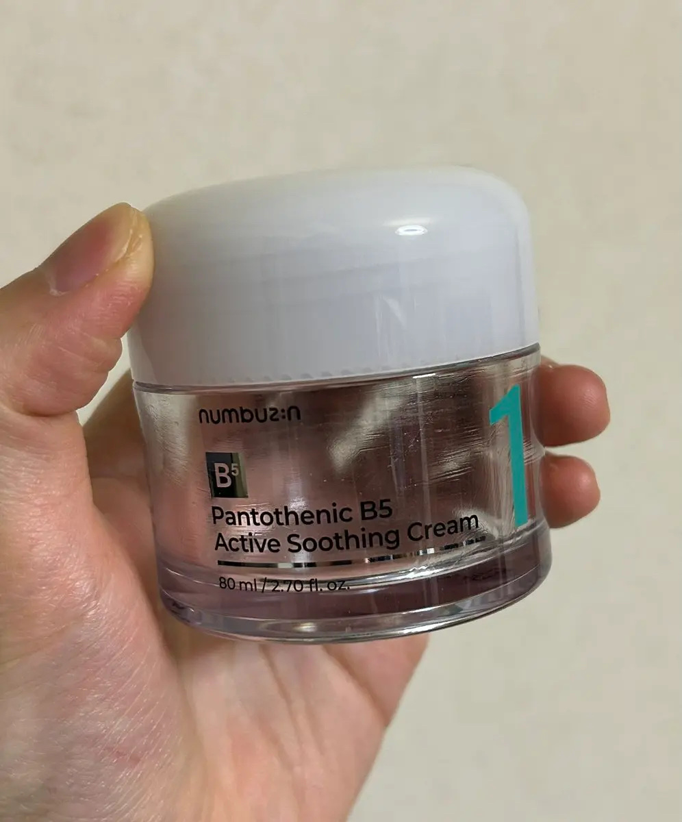 1番 塗るパントテン酸スージングクリーム/numbuzin/フェイスクリームを使ったクチコミ（1枚目）