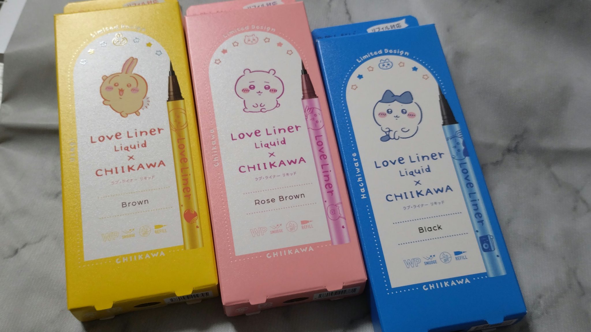 リキッドアイライナーR4 ロゼブラウン(ちいかわ ちいかわデザイン)【限定】/ラブ・ライナー/リキッドアイライナーを使ったクチコミ（2枚目）