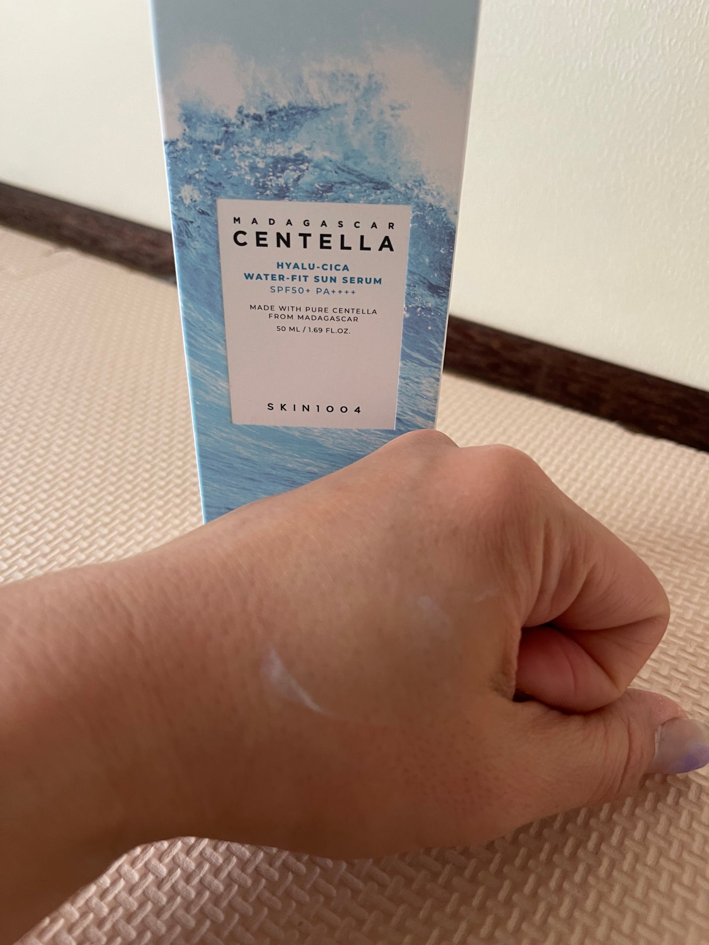 ヒアルーシカ ウォーターフィット サンセラム/SKIN1004/日焼け止めローションを使ったクチコミ(1枚目)