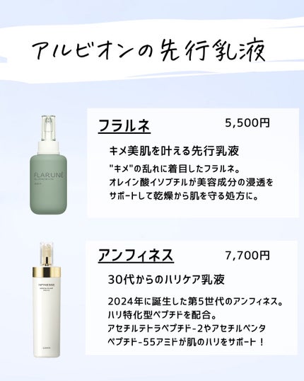 とまと村長@化粧品研究者 on LIPS 「18日にアンフィネスの美白乳液が発売されるので、アルビオンの先..」(4枚目)