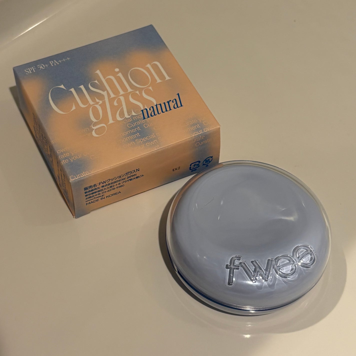 フィー クッションガラス ナチュラル/fwee/クッションファンデーションを使ったクチコミ(1枚目)
