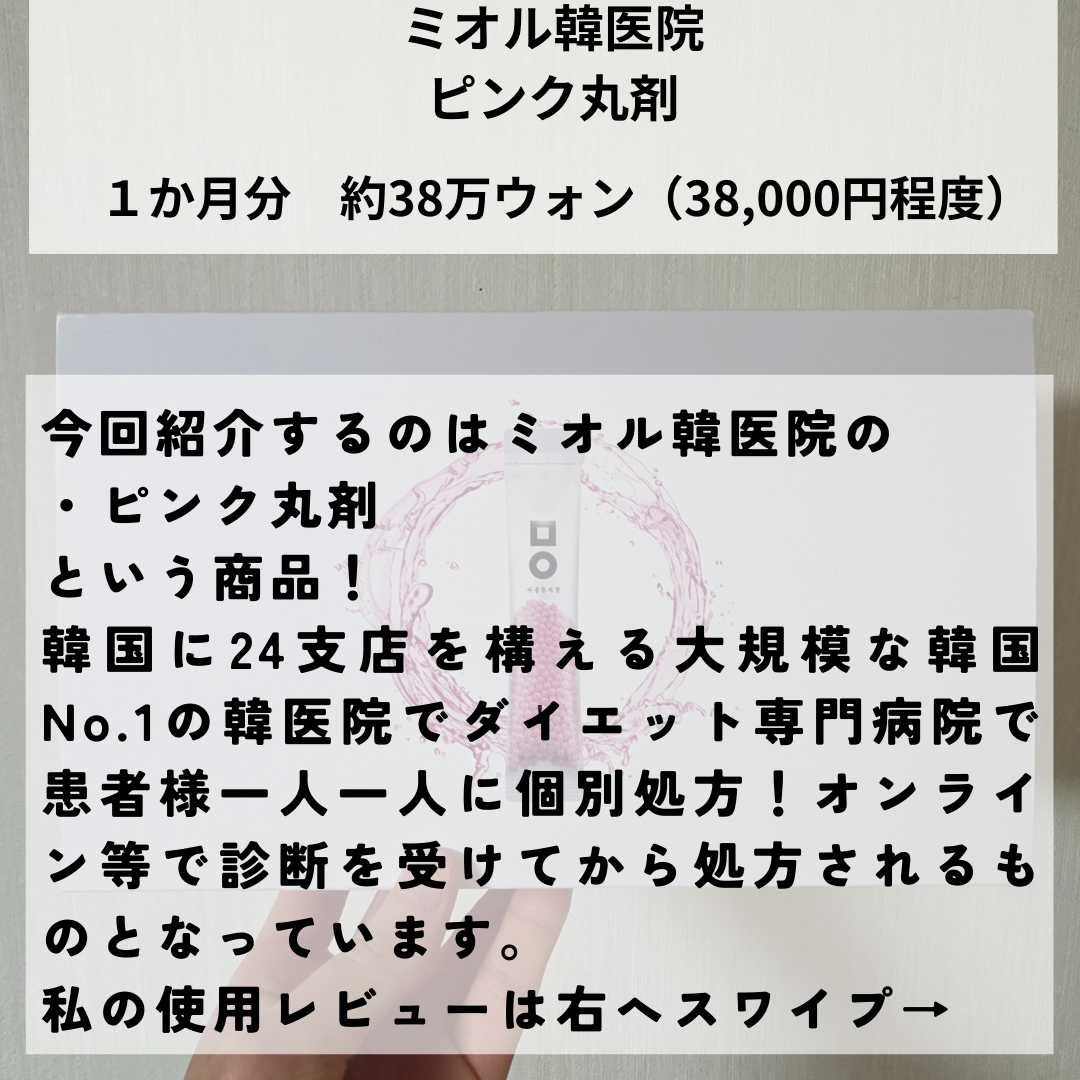 ピンク丸剤/ミオル韓医院/ボディサプリメントを使ったクチコミ(2枚目)
