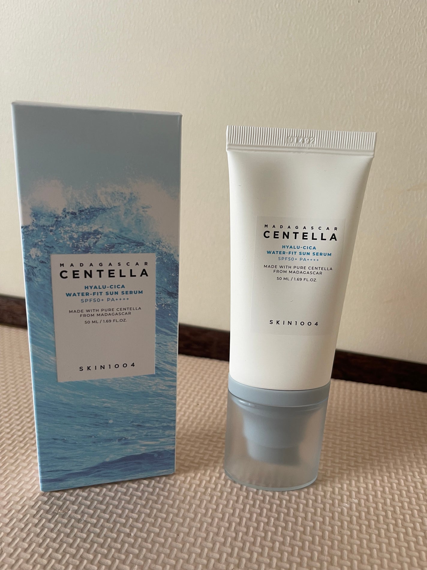 ヒアルーシカ ウォーターフィット サンセラム/SKIN1004/日焼け止めローションを使ったクチコミ(3枚目)