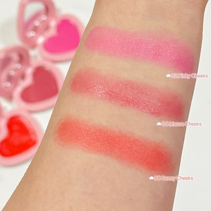 GLOWY CREAM BLUSH/AOU/ジェル・クリームチークを使ったクチコミ(2枚目)