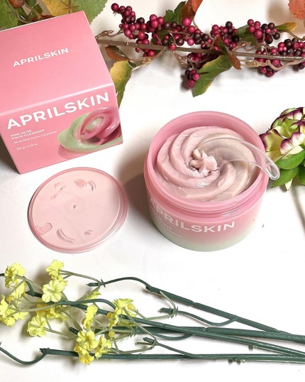 ピンクアロエメレンゲクレンザー/APRILSKIN/その他洗顔料を使ったクチコミ(1枚目)