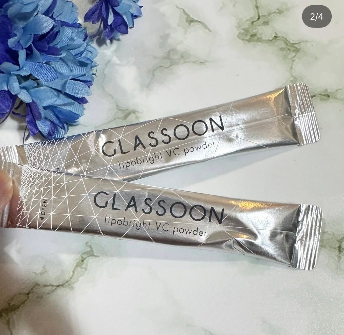 グラスーン リポブライト VCパウダー/GLASSOON/美容サプリメントを使ったクチコミ(2枚目)