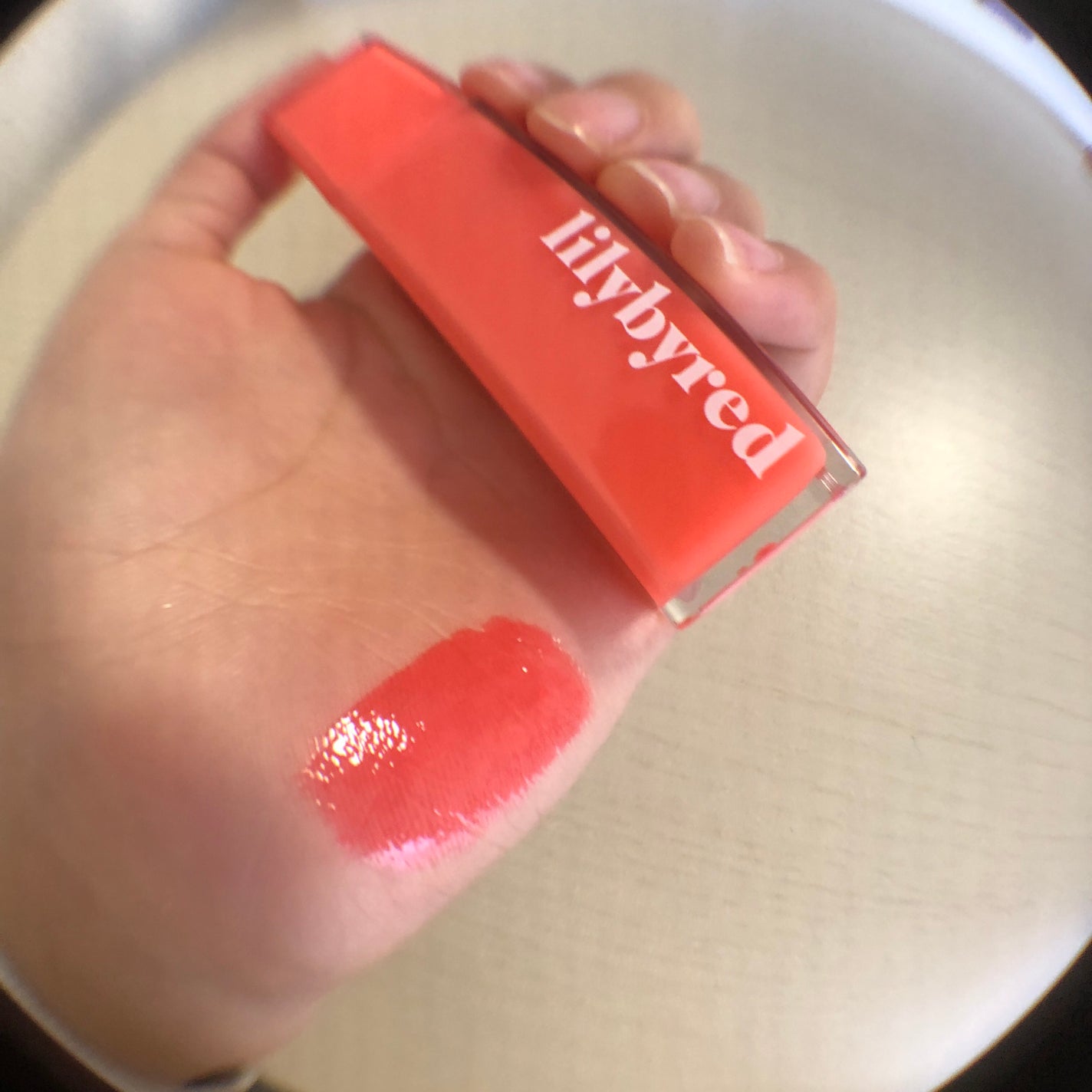 ブラッディライアー コーティングティント/lilybyred/リップティントを使ったクチコミ(2枚目)