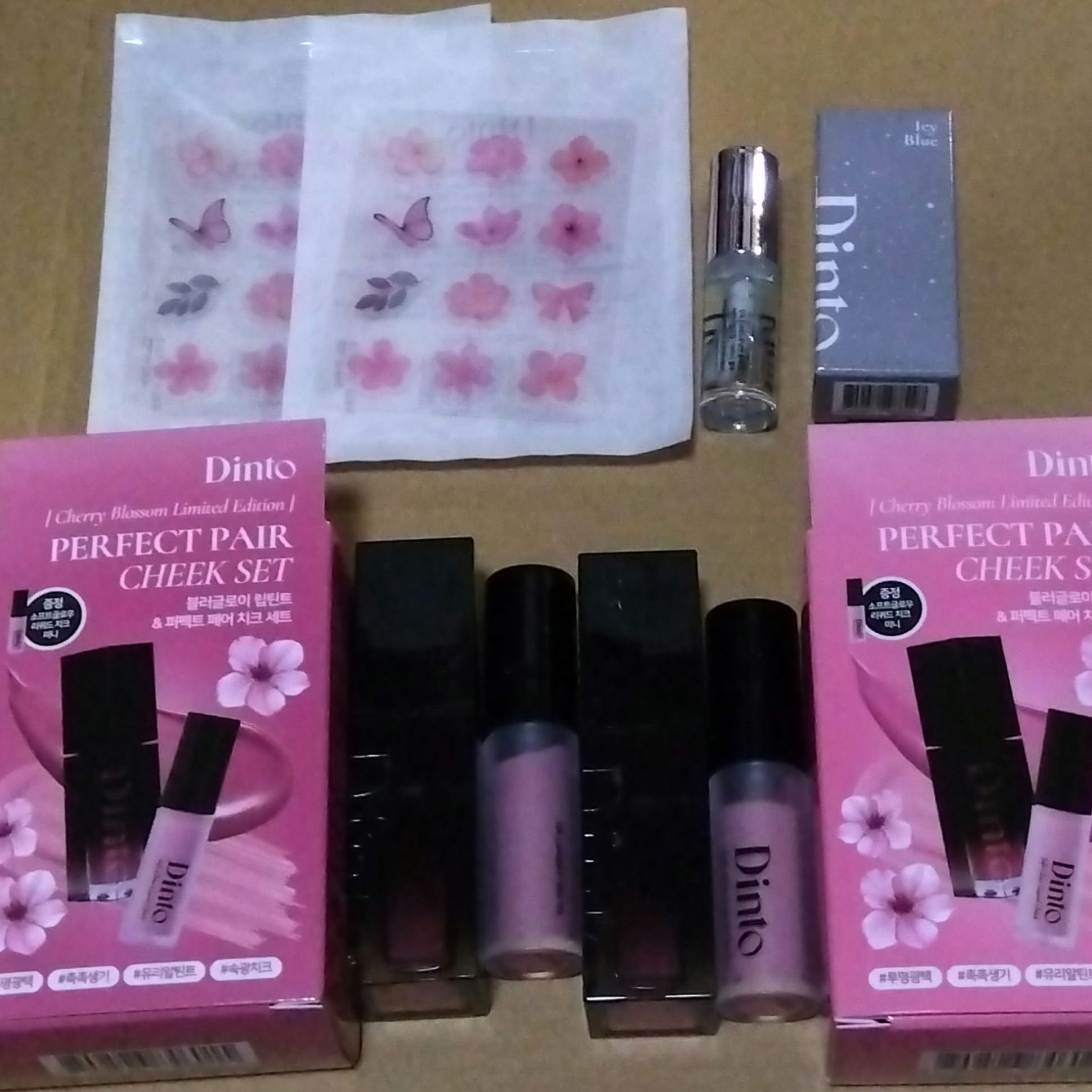 【限定パケ 桜エディション】 ブラーグローイリップティント＆ペアチーク パーフェクトセット/Dinto/リキッドチークを使ったクチコミ（1枚目）