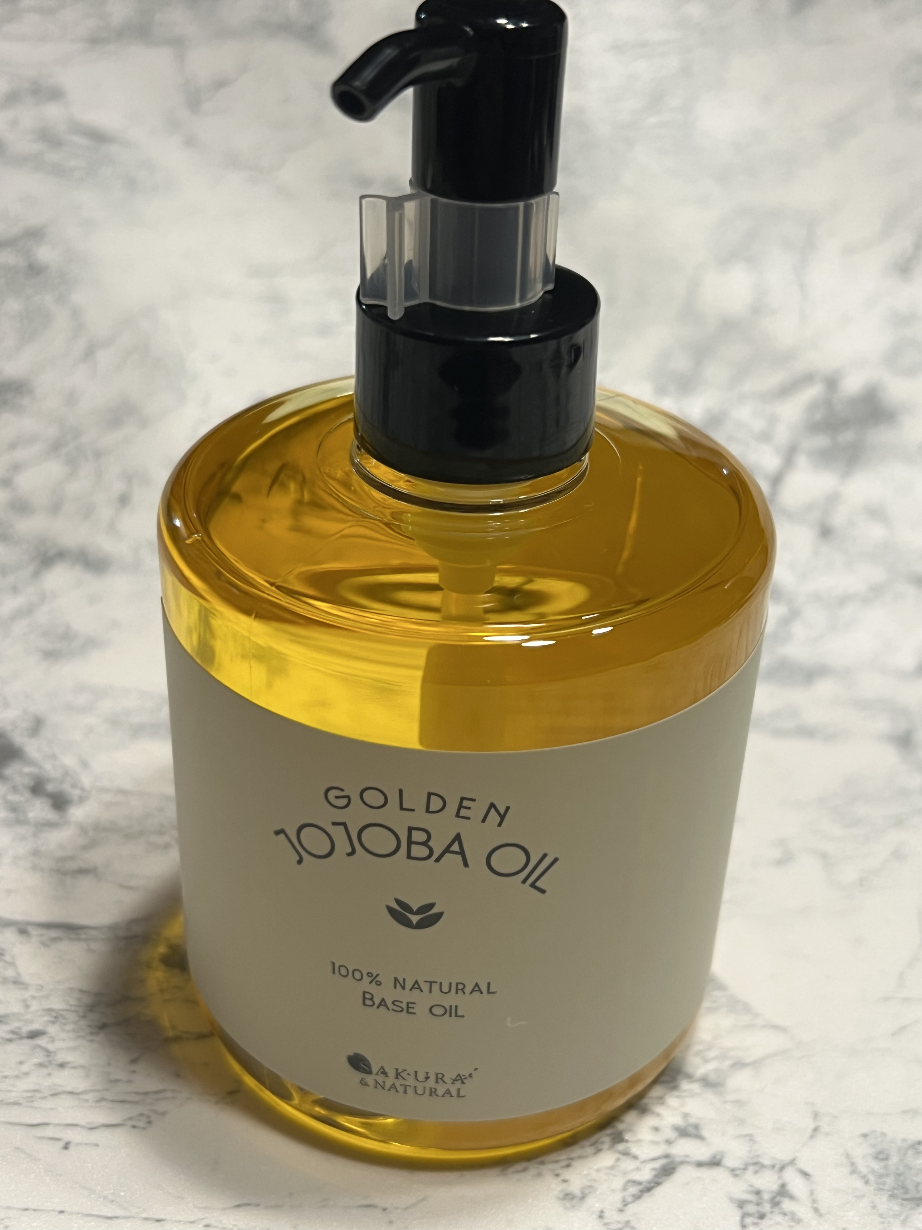 ゴールデンホホバオイル/SAKURA&NATURAL/ボディオイルを使ったクチコミ（1枚目）