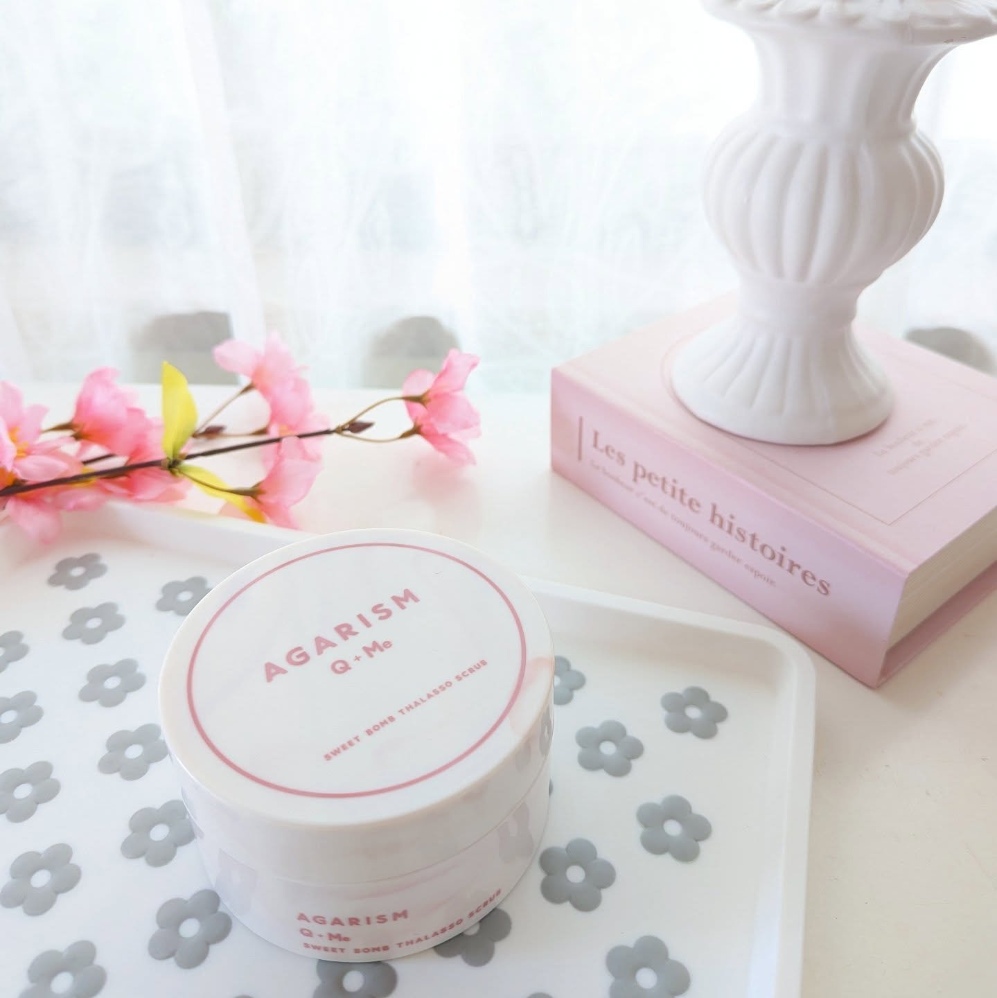 キューミースウィートボムタラソスクラブ　ピオニーブーケの香り/AGARISM/ボディスクラブを使ったクチコミ（1枚目）