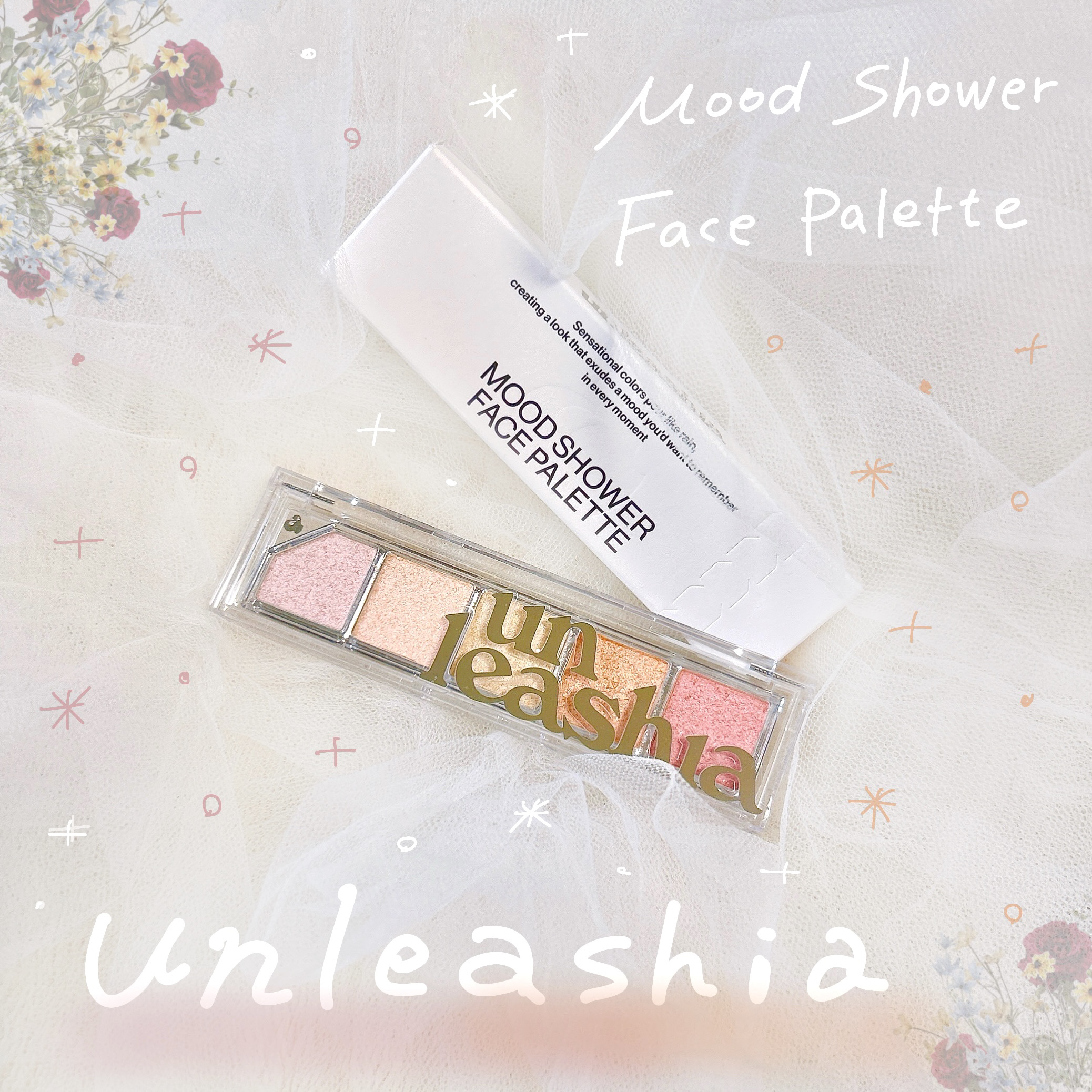 Mood Shower Face Palette/unleashia/パウダーハイライトを使ったクチコミ（1枚目）