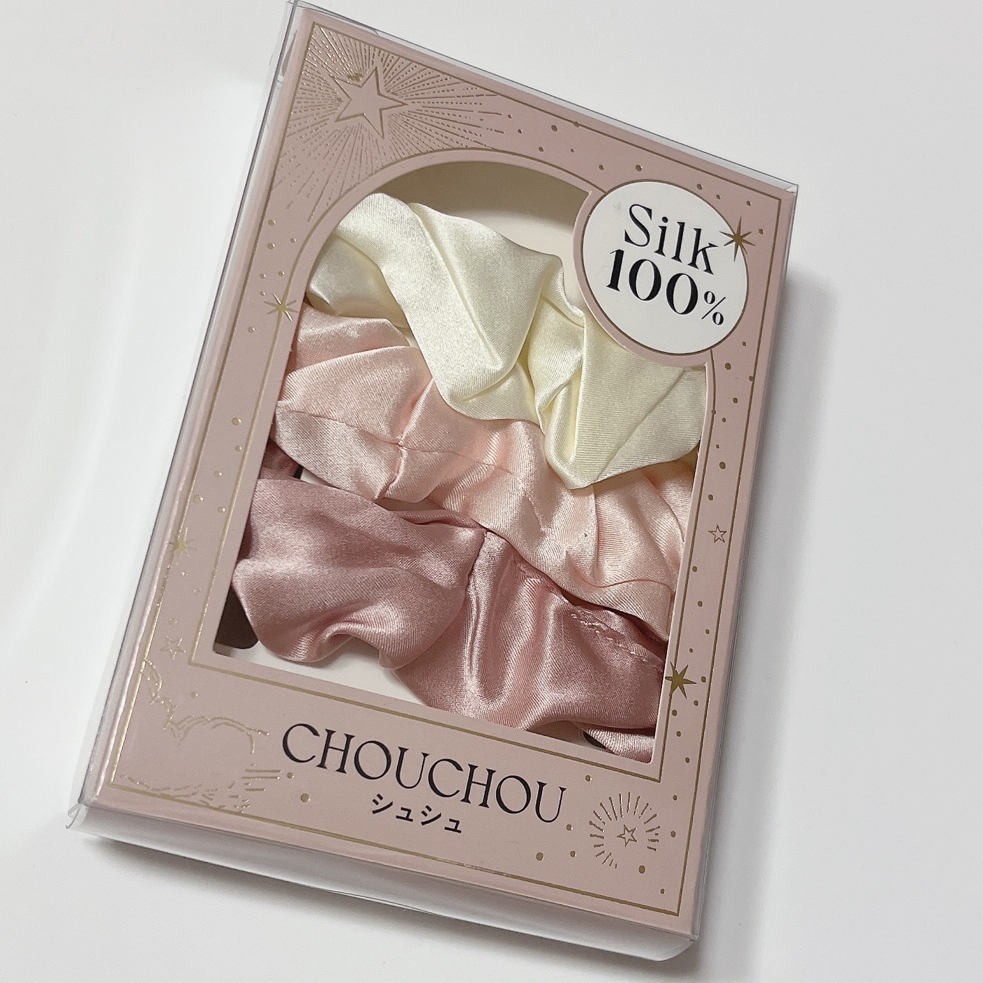 シルク ヘアゴム 3個セット/フランフラン/ヘアケアグッズを使ったクチコミ（1枚目）