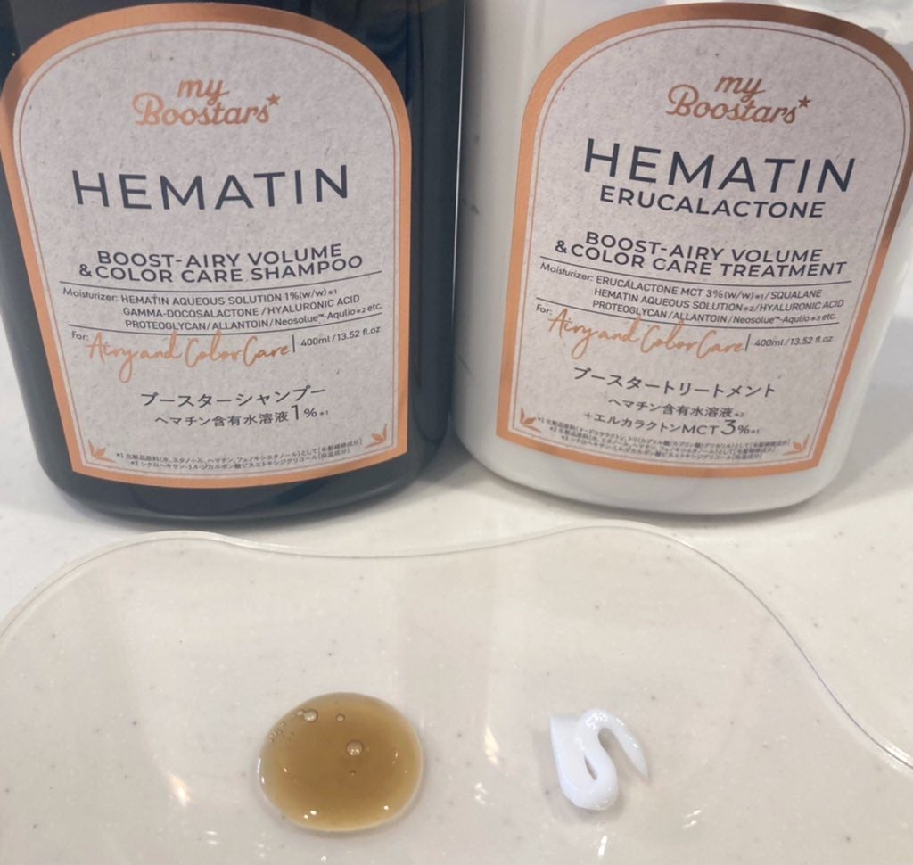 ヘマチン ブースター シャンプー /トリートメント ペアー&ムスクの香り/マイブースターズ/市販シャンプーを使ったクチコミ(2枚目)