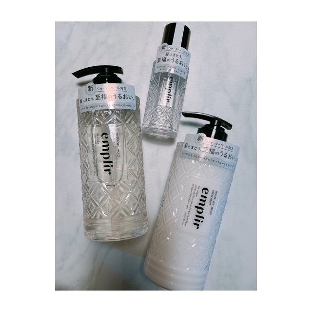 ウォーターベール　モイストシャンプー／トリートメント/emplir/市販シャンプーを使ったクチコミ（1枚目）