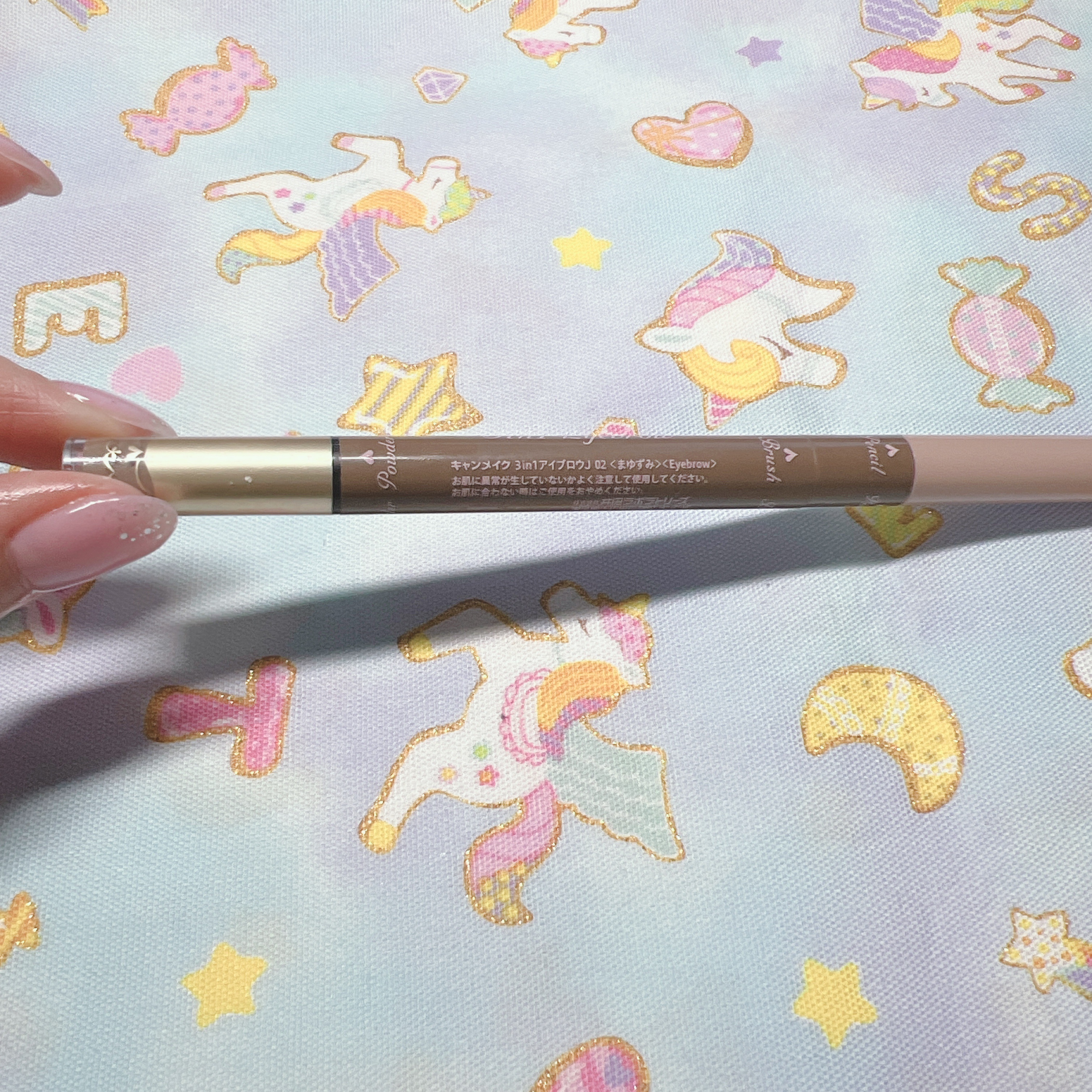 3in1アイブロウ 02 アッシュブラウン/キャンメイク/アイブロウペンシルを使ったクチコミ（2枚目）