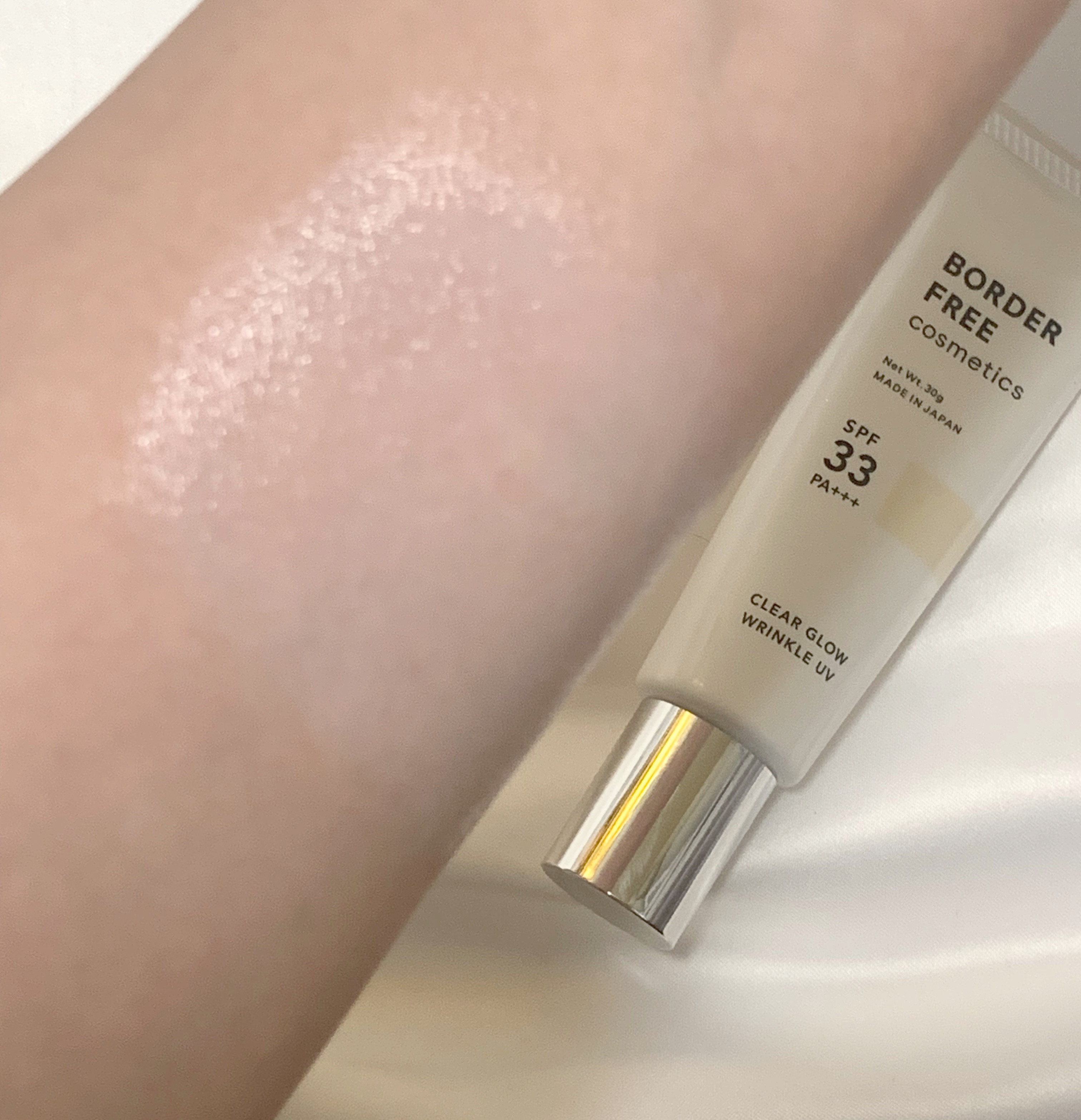 クリアグロウリンクルUV/BORDER FREE cosmetics/日焼け止め・UVケアを使ったクチコミ（3枚目）