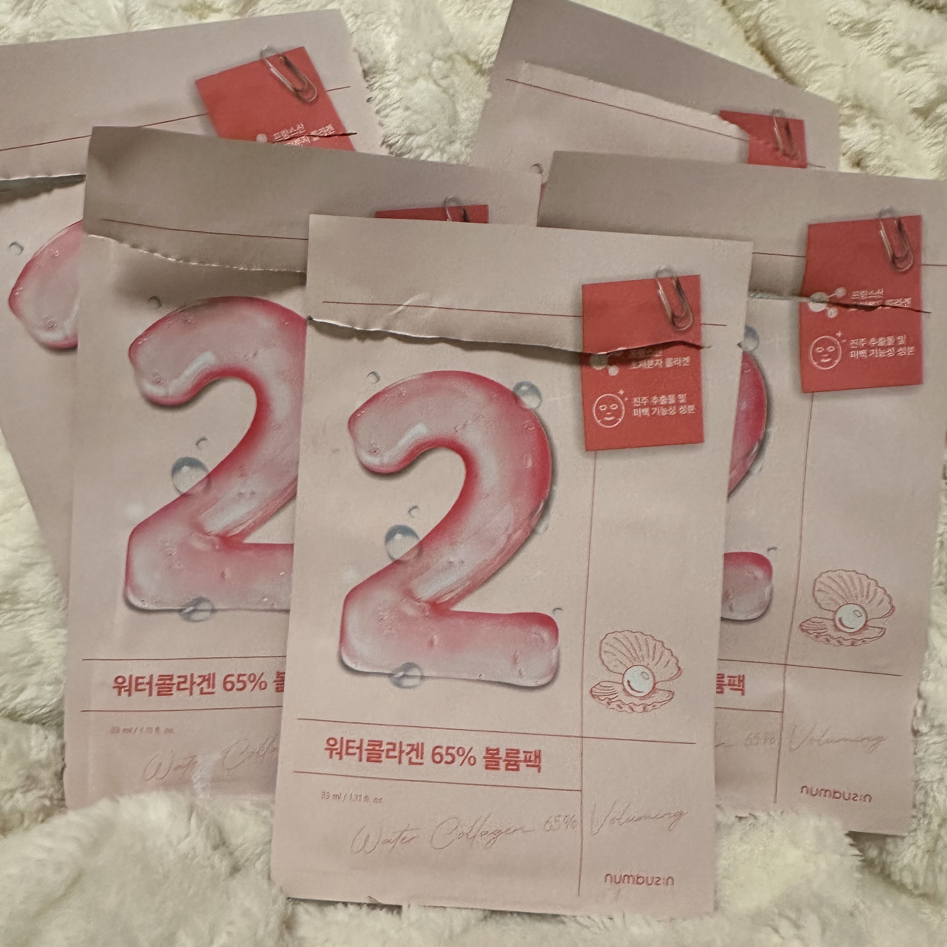 2番 うるもち65％コラーゲンシートマスク/numbuzin/シートマスク・パックを使ったクチコミ（2枚目）