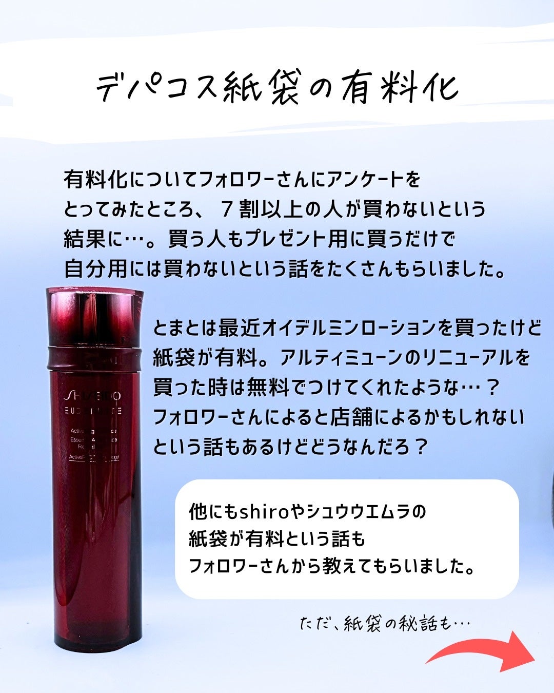 とまと村長@化粧品研究者 on LIPS 「デパコスの紙袋について炎上していたので、とまとが思ったことや会..」(3枚目)