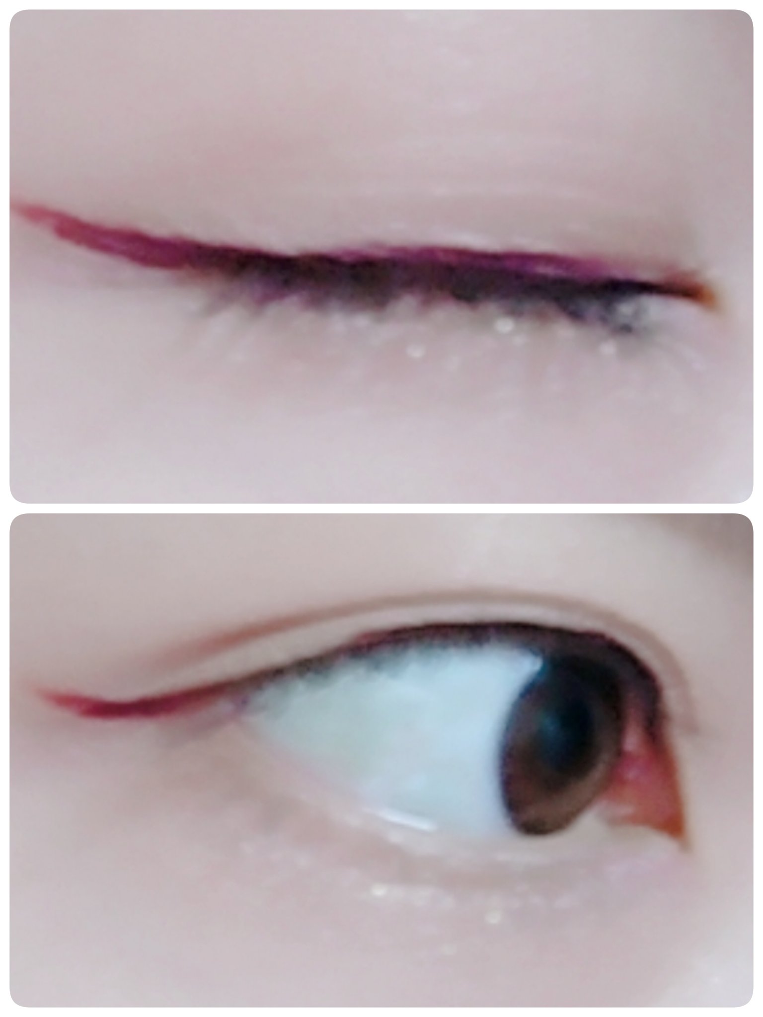 スキルレスライナー/LUMIURGLAS/リキッドアイライナーを使ったクチコミ（3枚目）