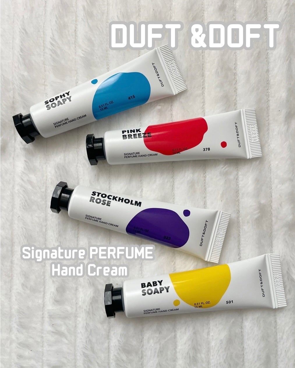 シグネチャーパフュームハンドクリームミニチュアギフトセット/DUFT&DOFT/ハンドクリームを使ったクチコミ(1枚目)