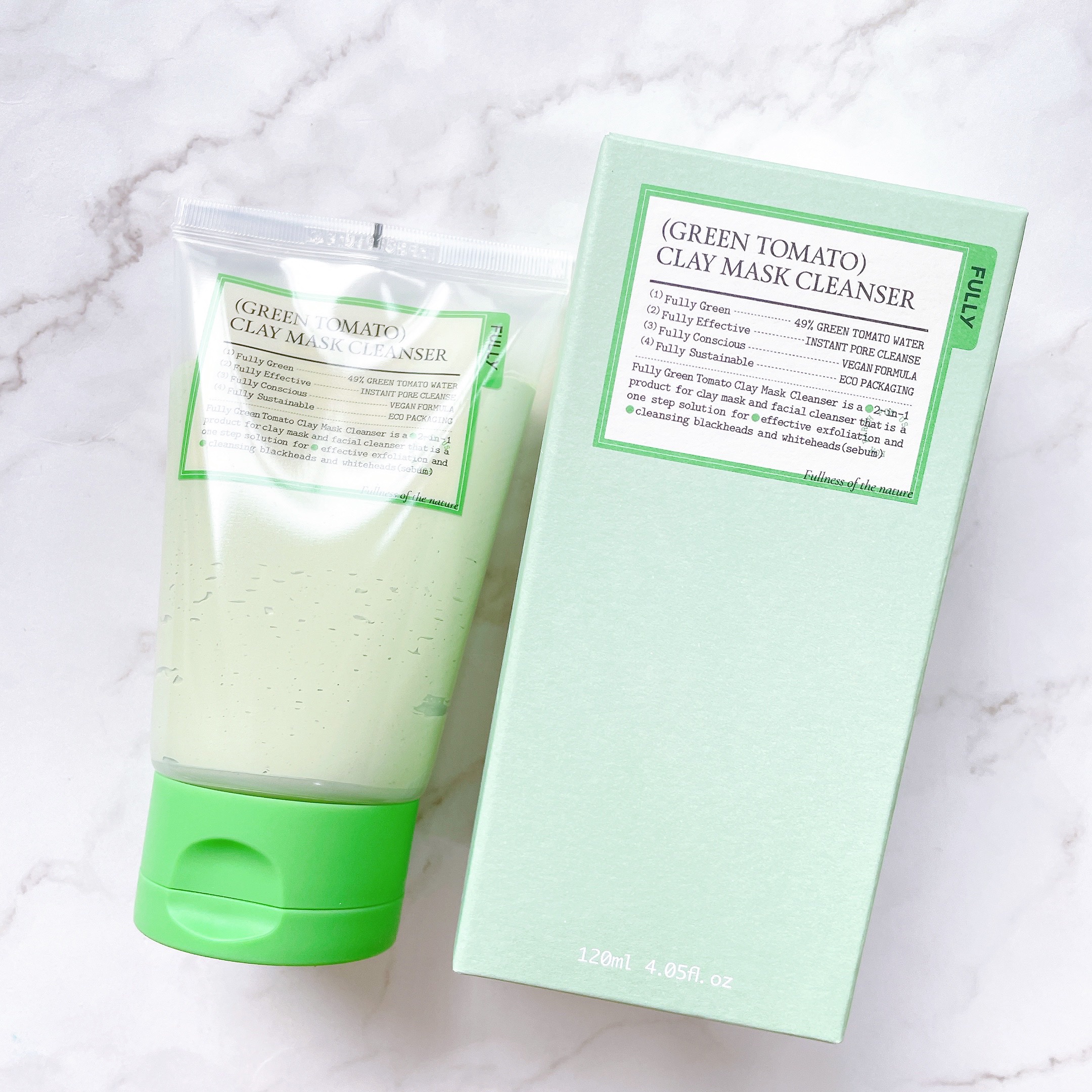 グリーントマトクレイマスククレンザー/FULLY/洗い流すパック・マスクを使ったクチコミ（2枚目）