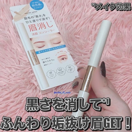 淡眉コンシーラー/シークレットサロン/眉マスカラを使ったクチコミ(1枚目)
