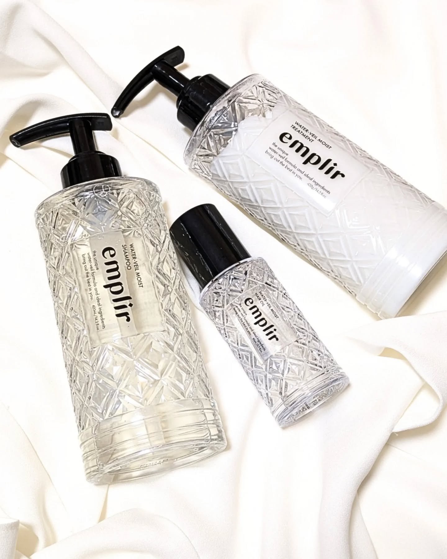 ウォーターベール　モイストシャンプー／トリートメント/emplir/市販シャンプーを使ったクチコミ（1枚目）