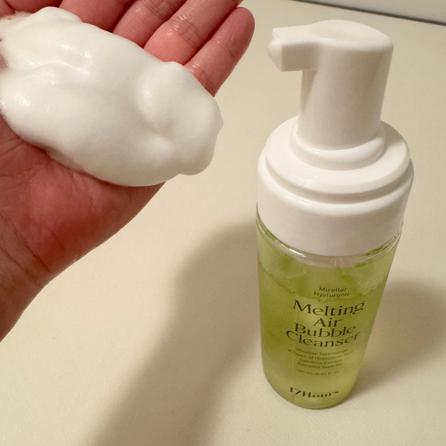 メルティングエアバブルクレンザー/17Hours/その他洗顔料を使ったクチコミ(3枚目)