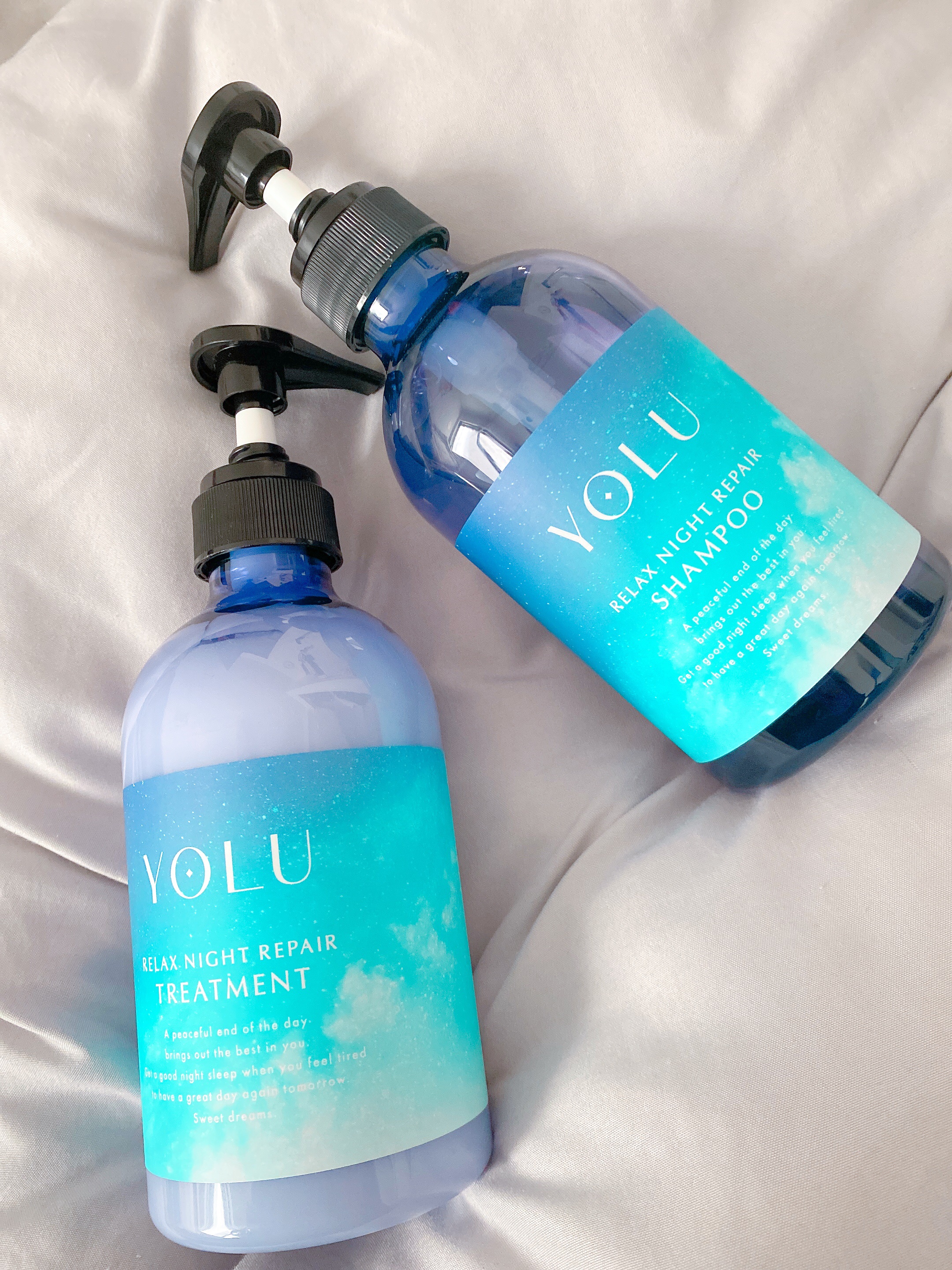 リラックスナイトリペア シャンプー／トリートメント/YOLU/シャンプー・コンディショナーを使ったクチコミ（1枚目）