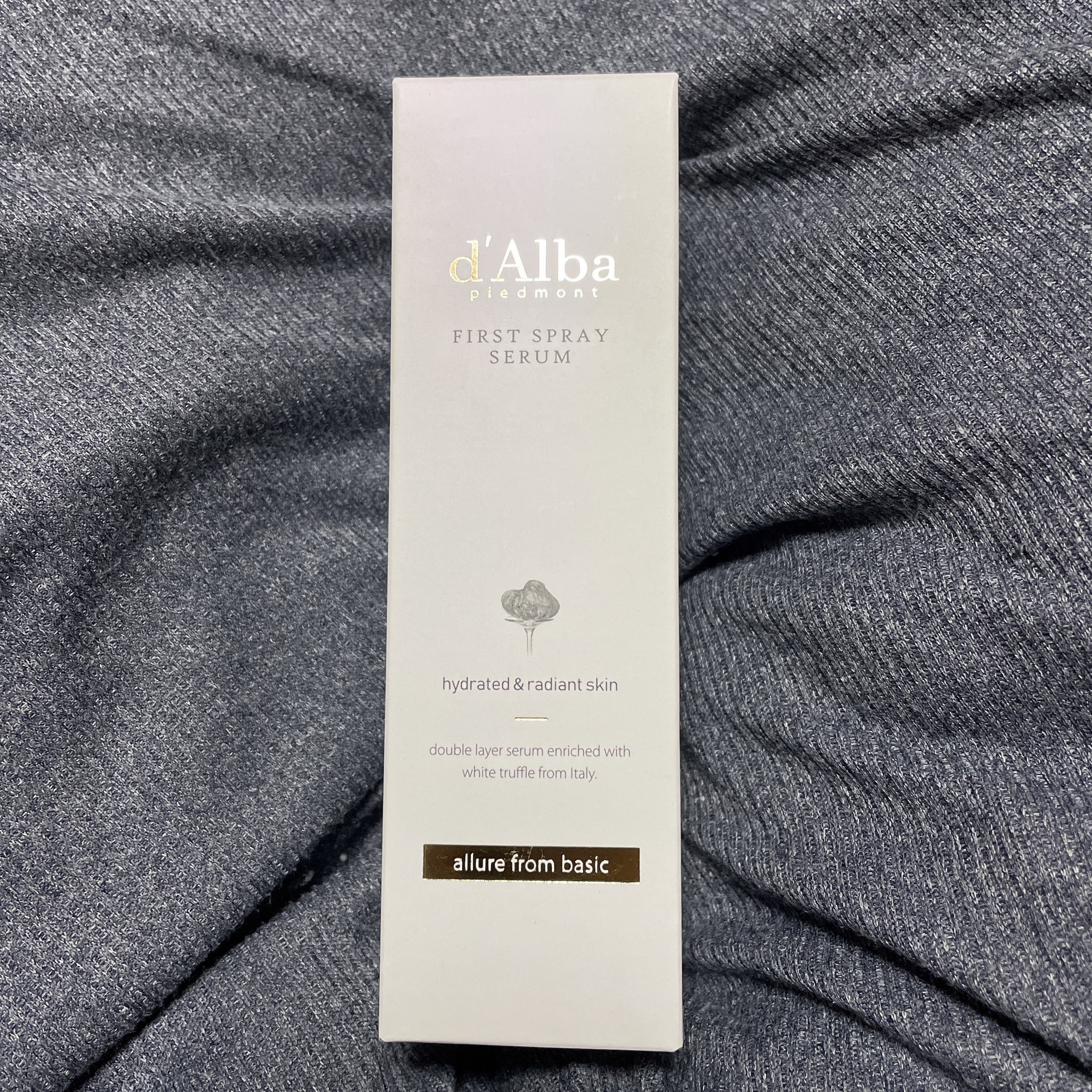 ダルバ ホワイトトリュフファーストスプレーセラム/ダルバ/ミスト状化粧水を使ったクチコミ（1枚目）