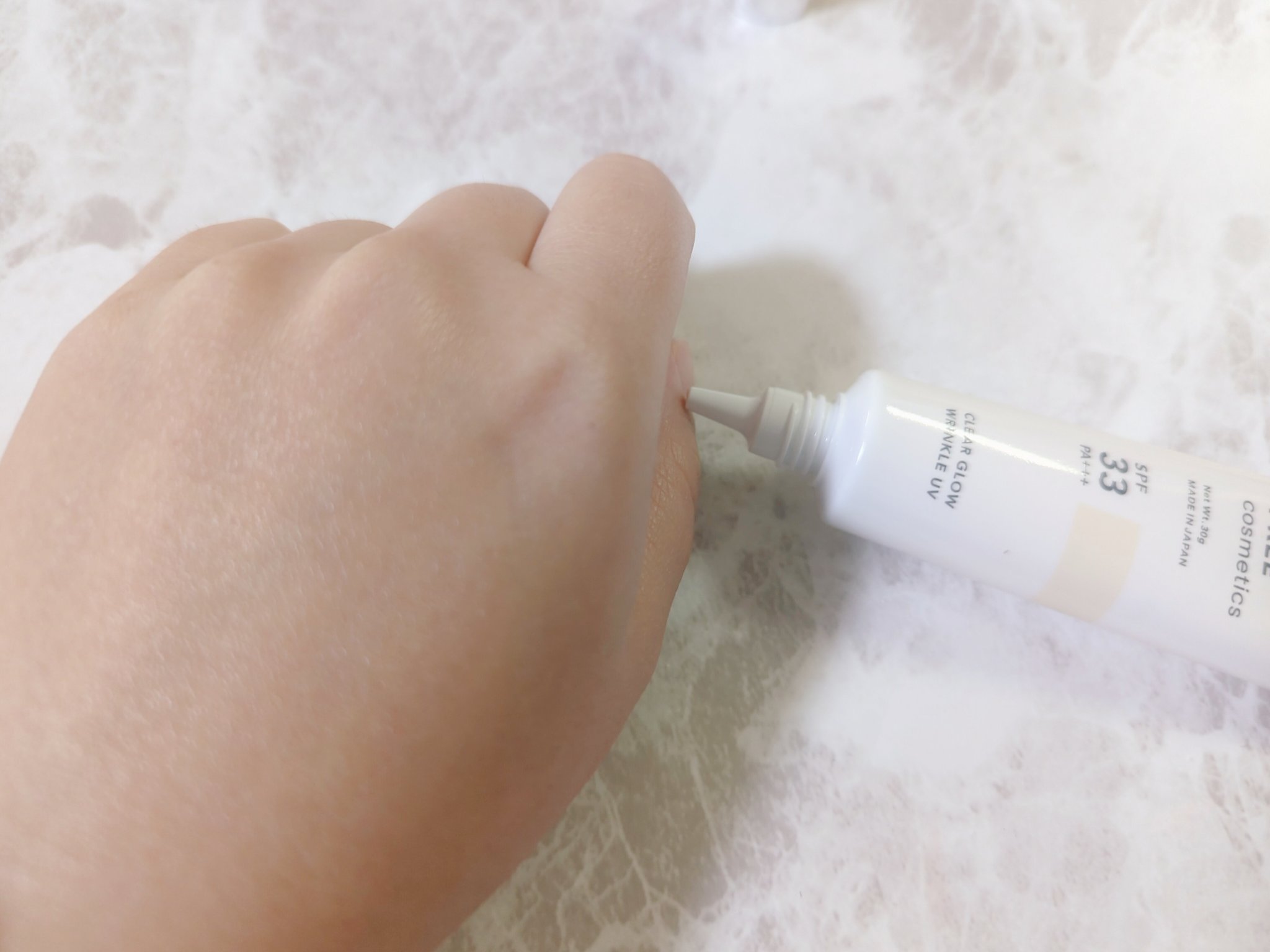 クリアグロウリンクルUV/BORDER FREE cosmetics/日焼け止め・UVケアを使ったクチコミ（3枚目）