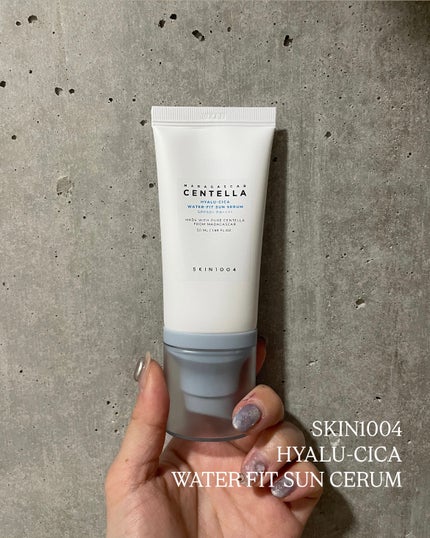 ヒアルーシカ ウォーターフィット サンセラム/SKIN1004/日焼け止めローションを使ったクチコミ(1枚目)