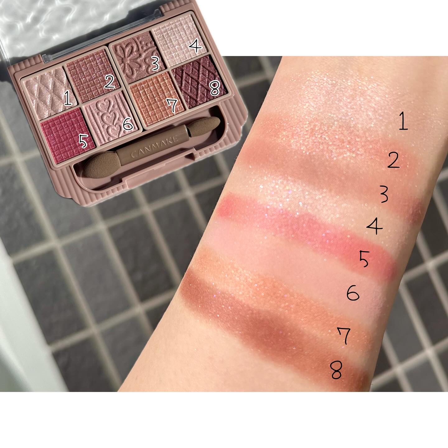 プティパレットアイズ/キャンメイク/パウダーアイシャドウを使ったクチコミ（2枚目）