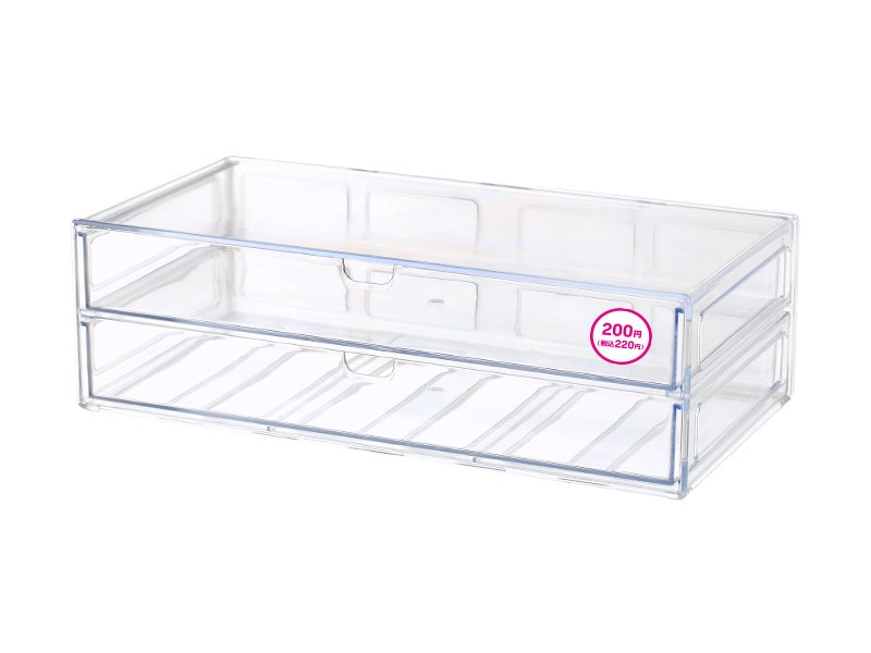 2段クリアケース / DAISO