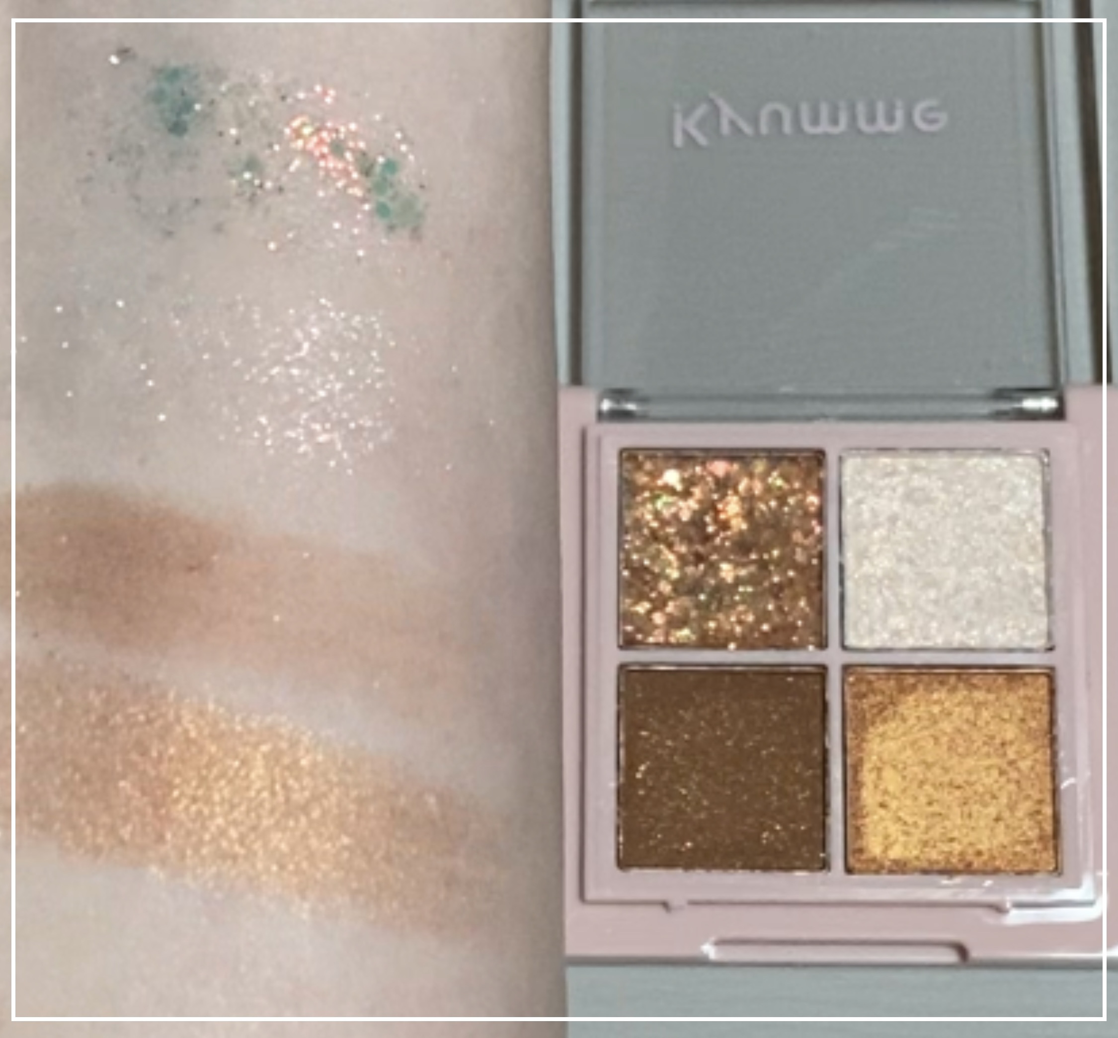 KM ドリームアイシャドウパレット/Kyumme/アイシャドウパレットを使ったクチコミ（2枚目）