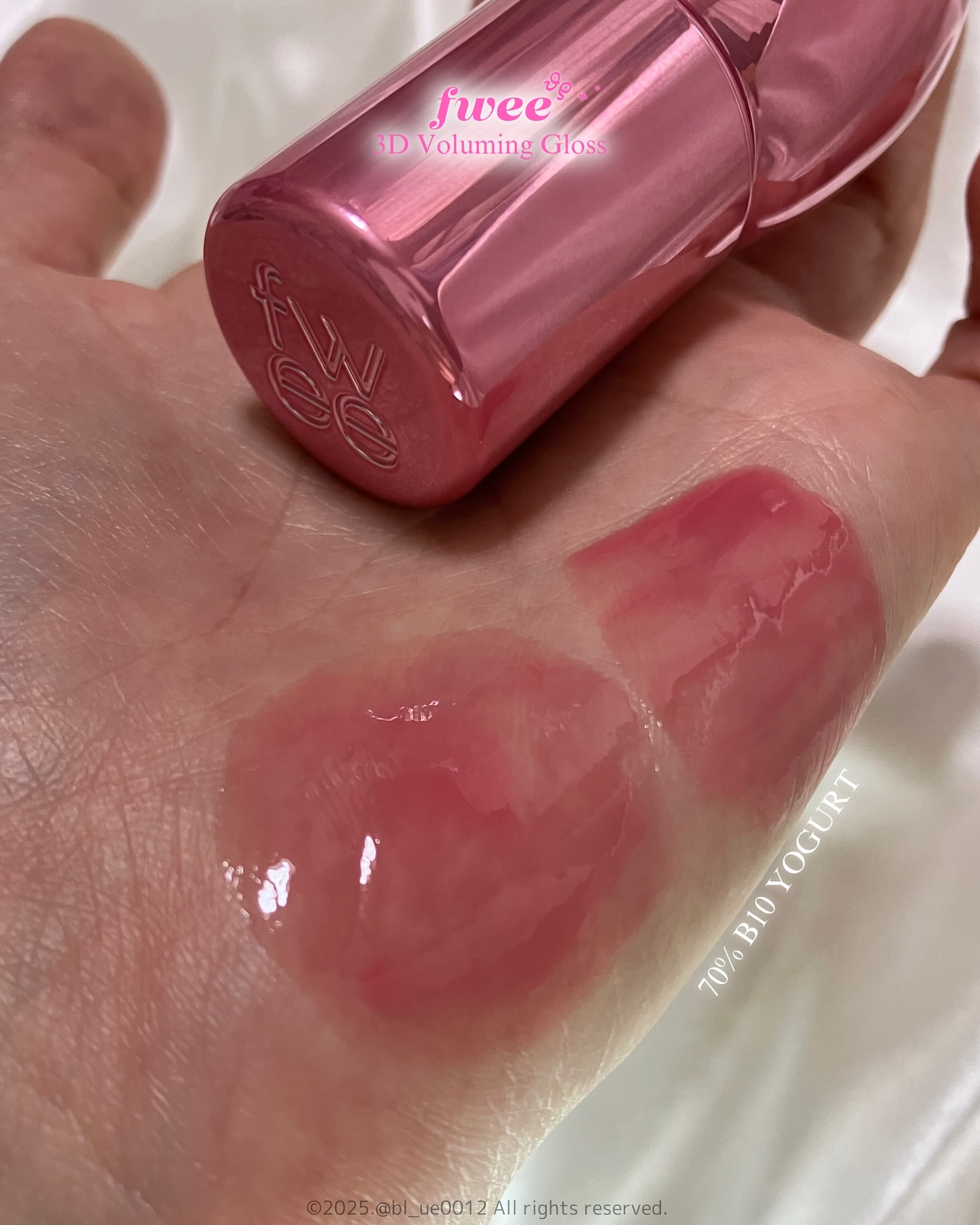 フィー 3Dボリューミンググロス/fwee/リップグロスを使ったクチコミ（3枚目）