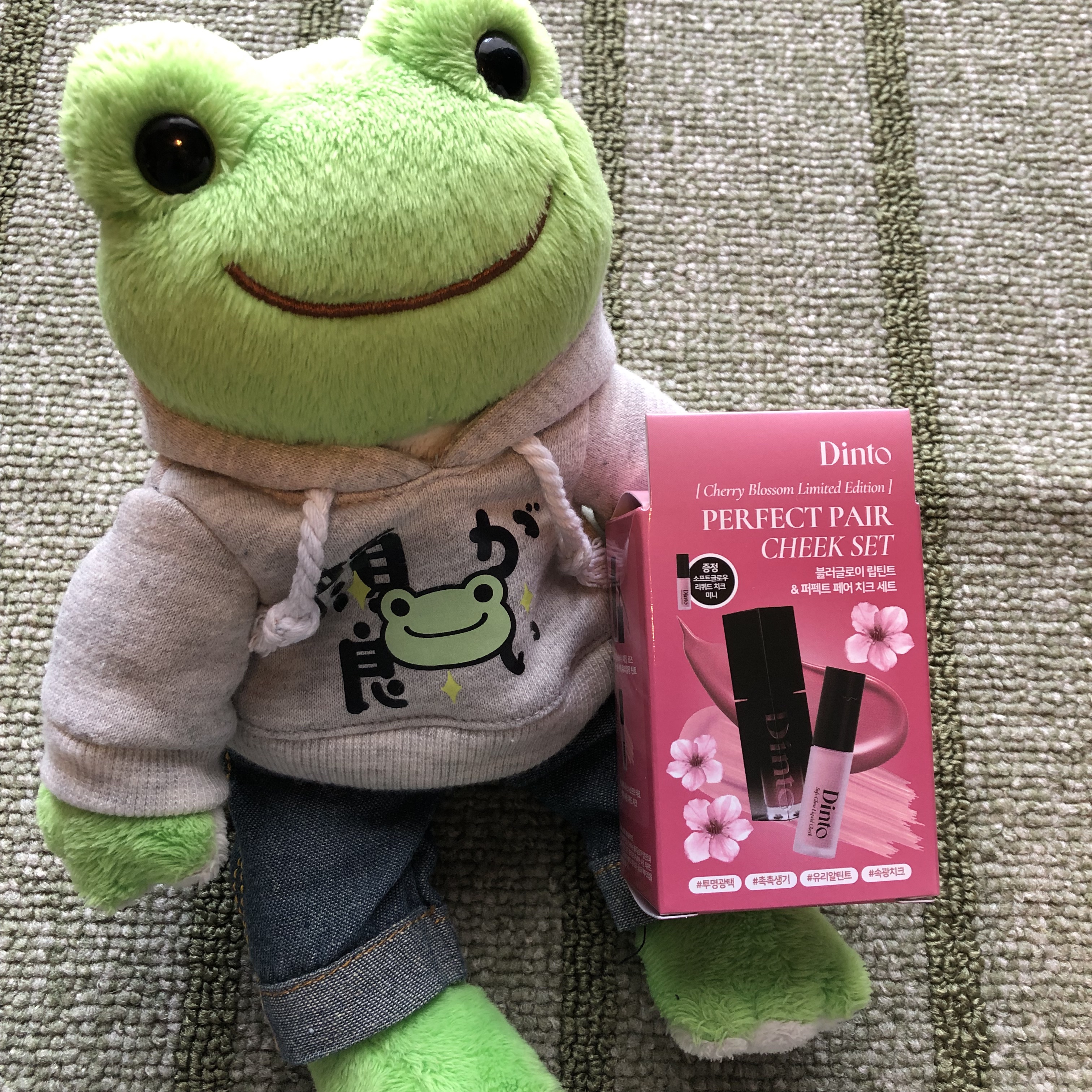 【限定パケ 桜エディション】 ブラーグローイリップティント＆ペアチーク パーフェクトセット/Dinto/リキッドチークを使ったクチコミ（2枚目）