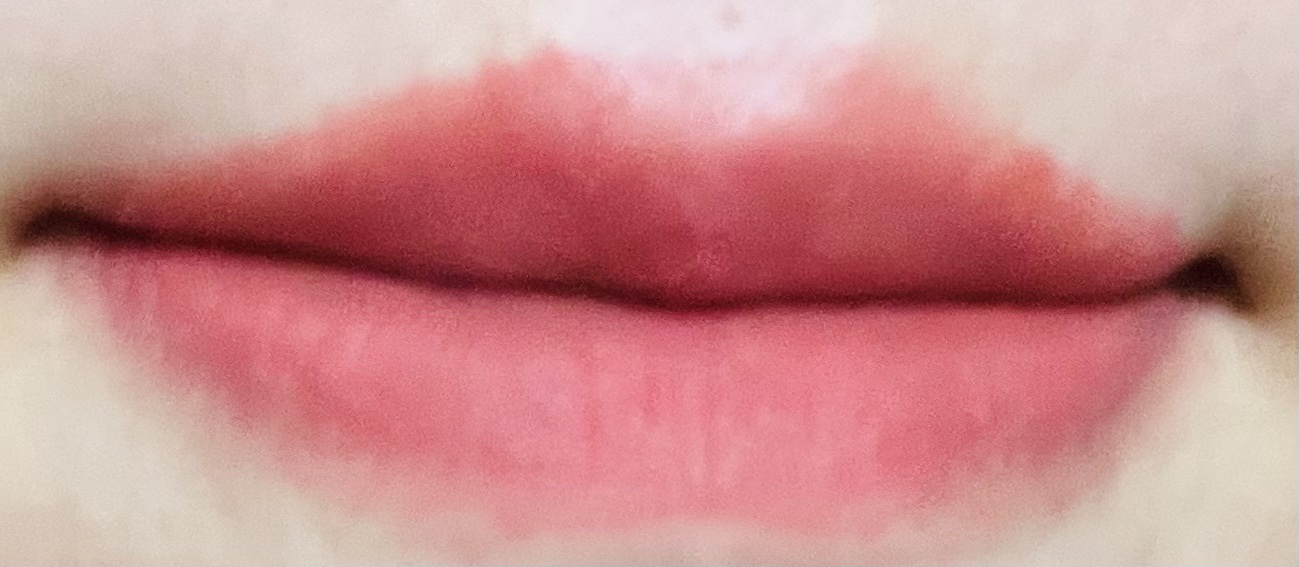 スーパーマットリップ＆チークマッド/INTO U/口紅を使ったクチコミ（3枚目）