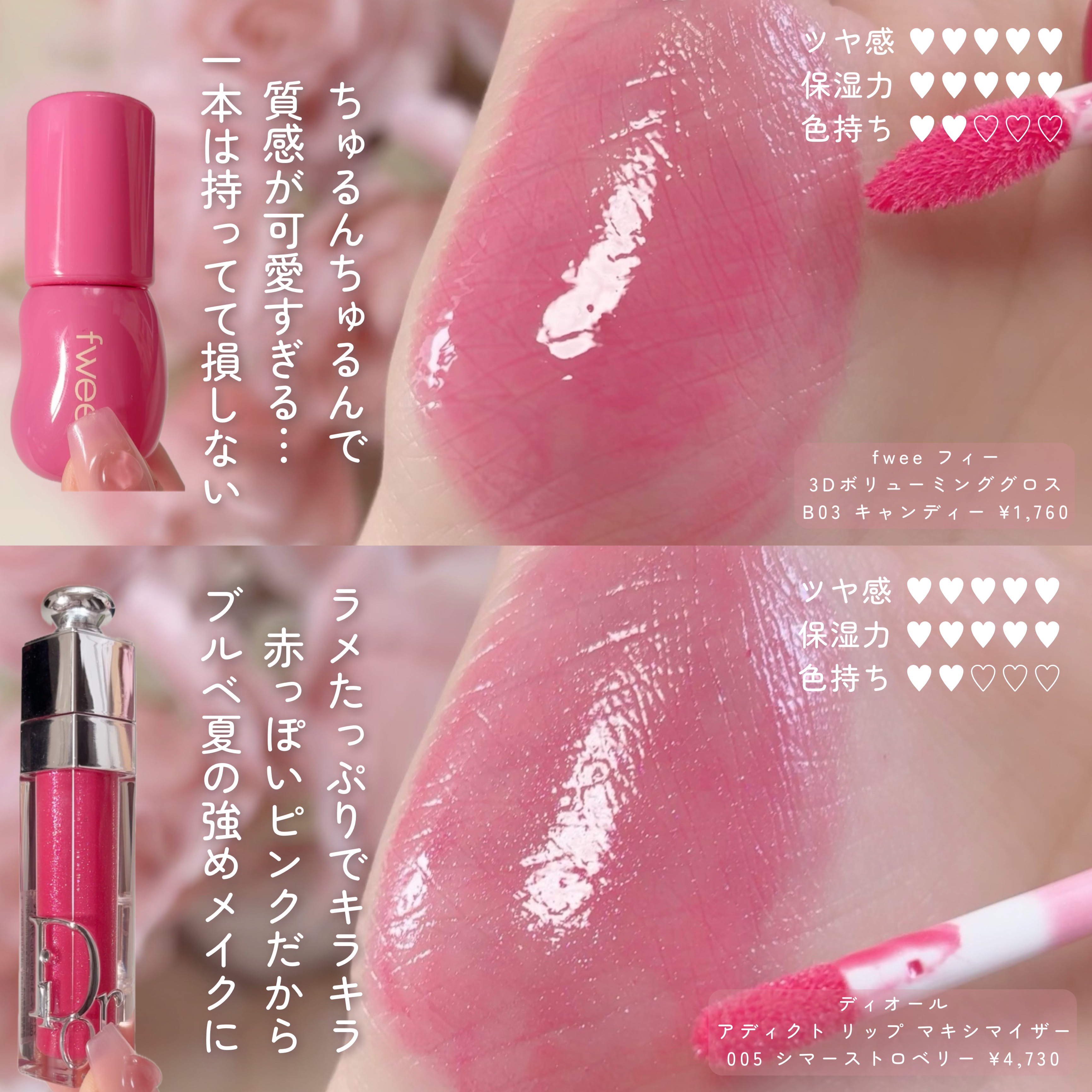 フルーティーグラムティント/Laka/リップティントを使ったクチコミ（2枚目）