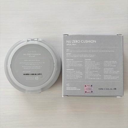 ヌーゼロクッション/rom&nd/クッションファンデーションを使ったクチコミ(5枚目)