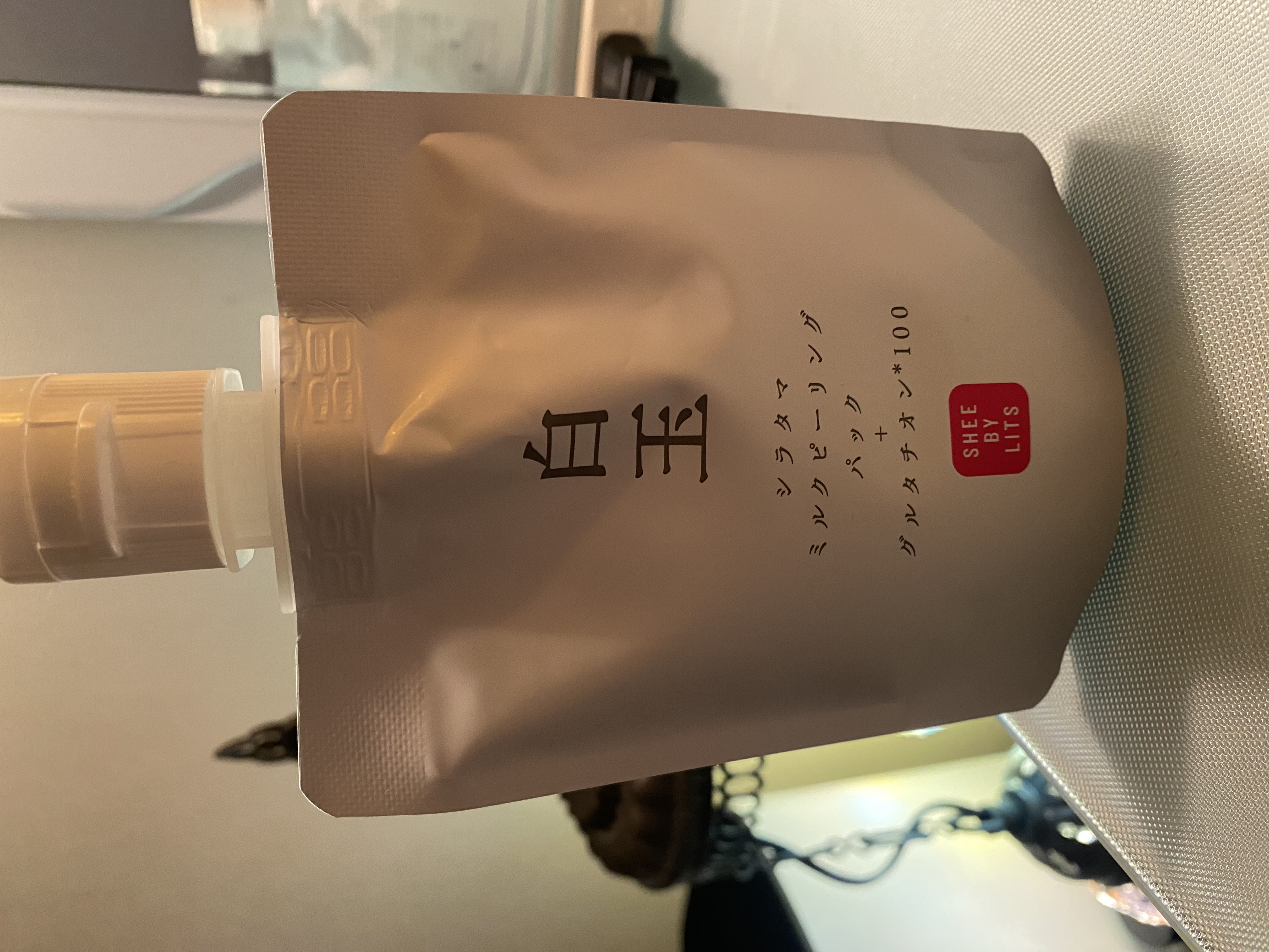 SHEE BY LITS 白玉ミルクピーリングパック/リッツ/洗い流すパック・マスクを使ったクチコミ（1枚目）