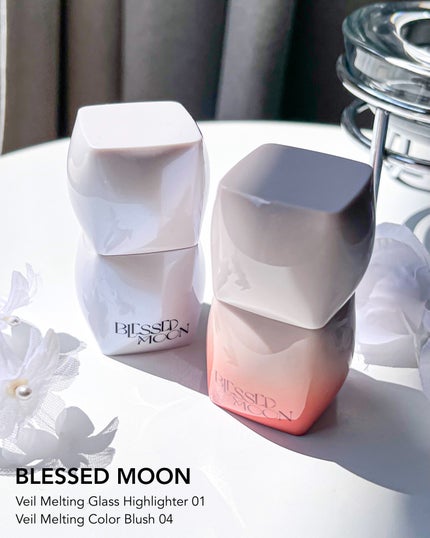 Veil Melting Glass Highlighter 01.Diamond Dust/BLESSED MOON/リキッドハイライトを使ったクチコミ(7枚目)