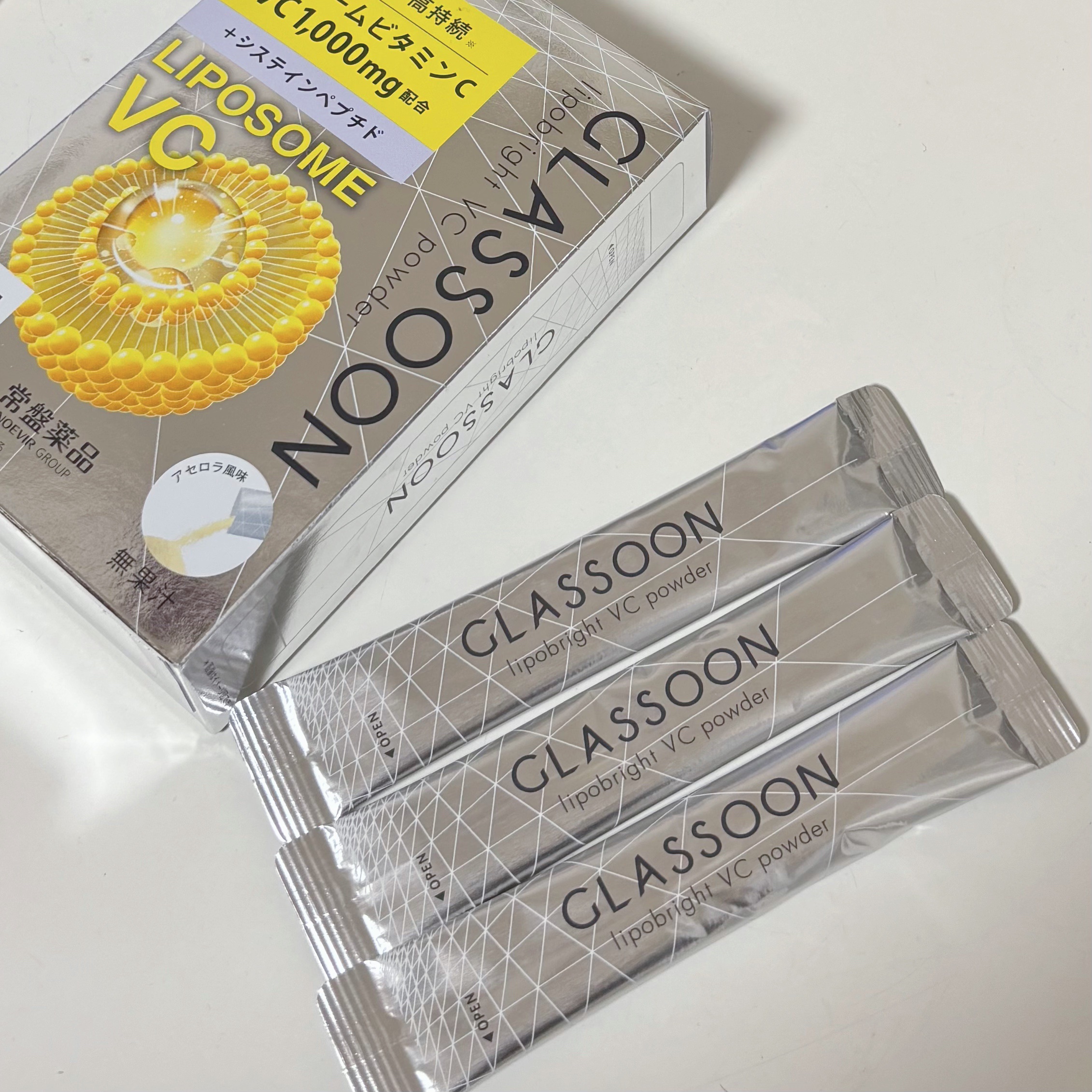グラスーン　リポブライト　ＶＣパウダー/GLASSOON/美容サプリメントを使ったクチコミ（2枚目）