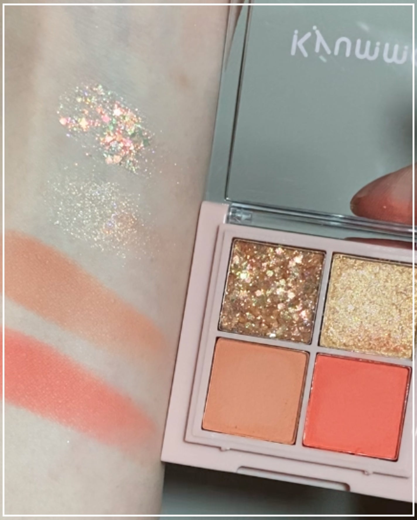 KM ドリームアイシャドウパレット/Kyumme/アイシャドウパレットを使ったクチコミ(2枚目)