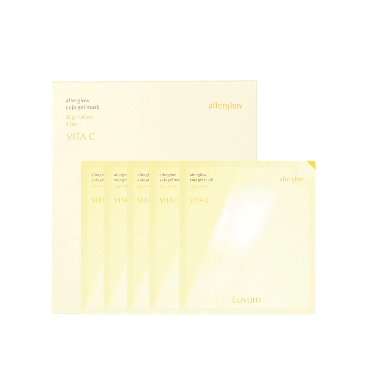 ラビューム アフターグロウ ゆずゲルマスク 5枚入り