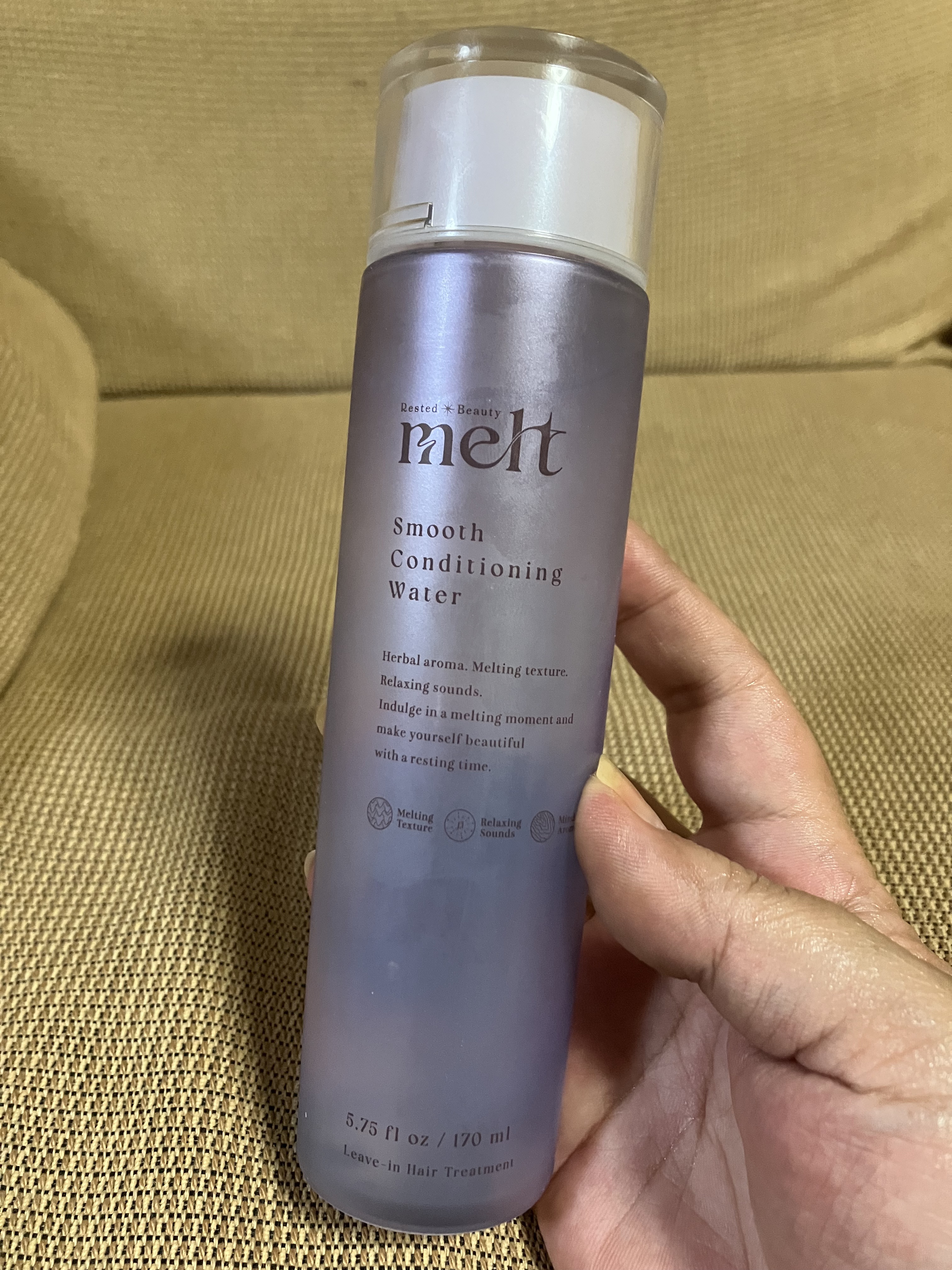 スムース コンディショニング ウォーター/melt/アウトバストリートメントを使ったクチコミ（2枚目）