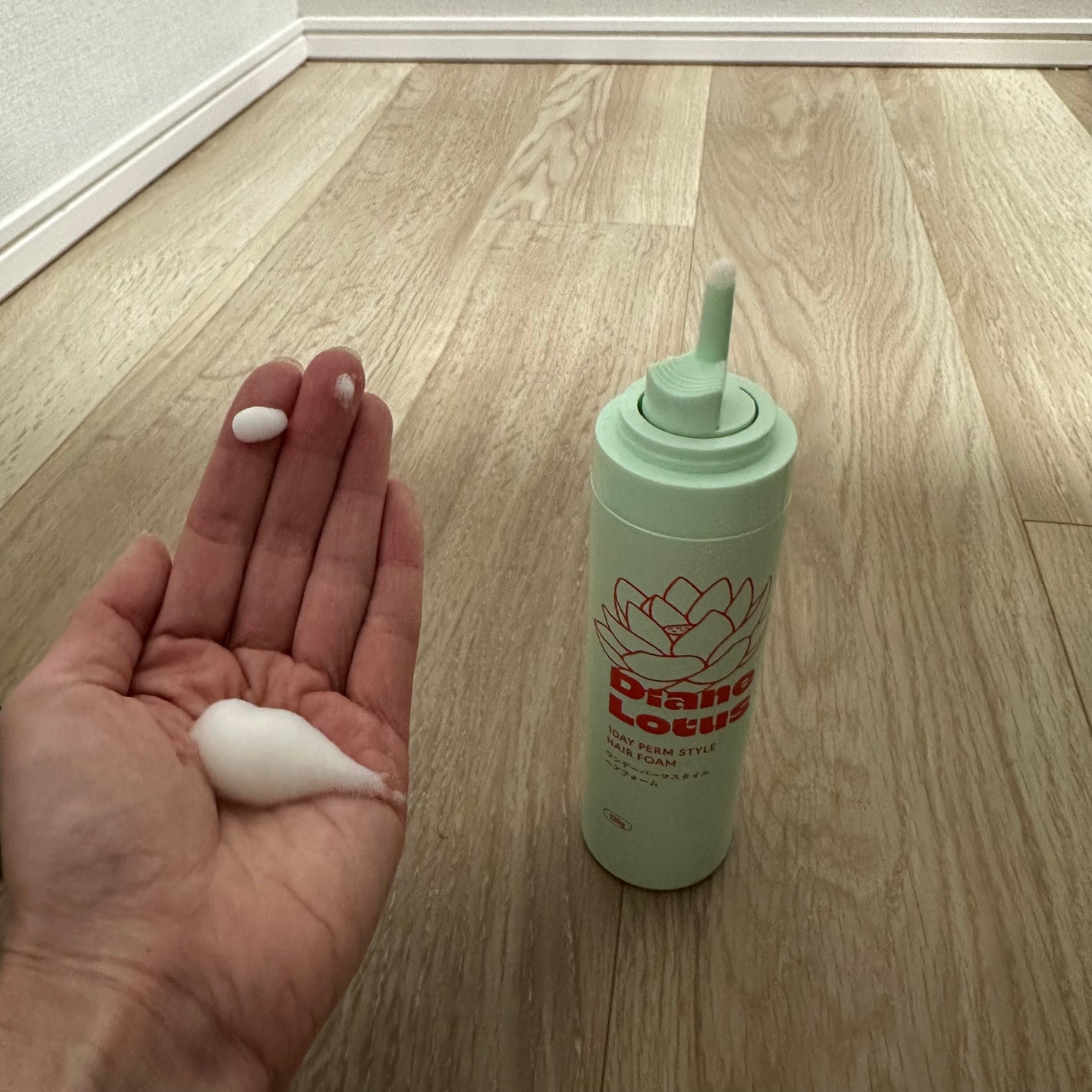 ロータス ワンデーパーマスタイル ヘアフォーム ティー&シトラスの香り/ダイアン/その他スタイリングを使ったクチコミ(3枚目)