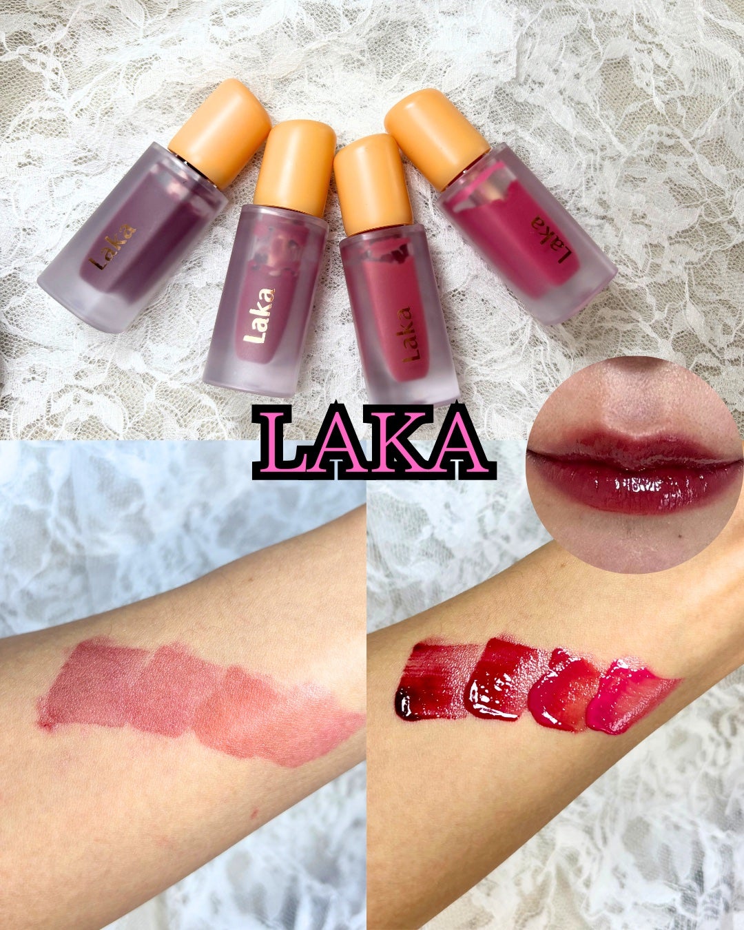 フルーティーグラムティント/Laka/リップティントを使ったクチコミ(1枚目)